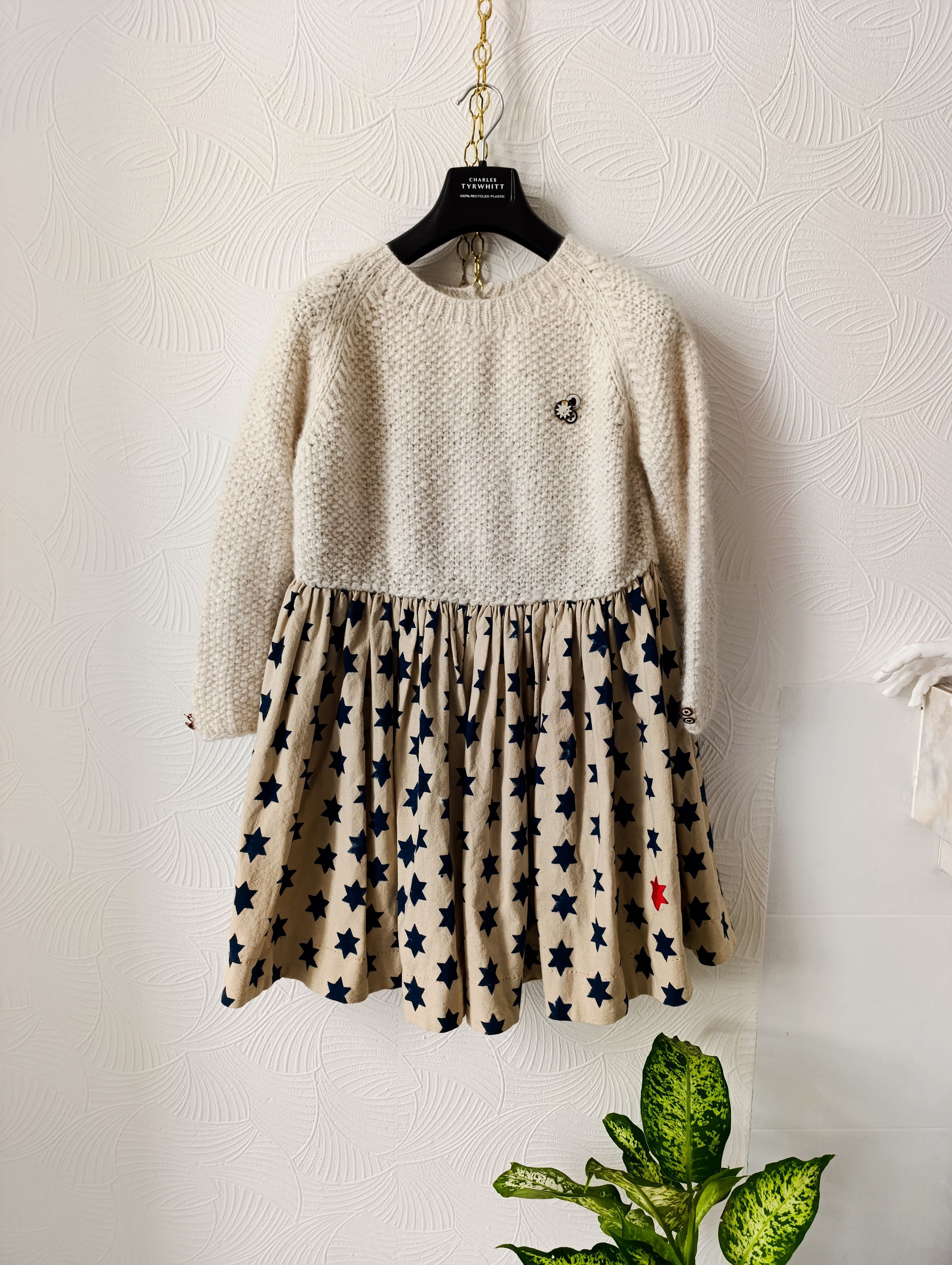 Handmade PERO WOOL MID-LENGHT HAND MADE DRESS MADE IN INDIA Size XS / US 0-2 / IT 36-38 - 1 Thumbnail