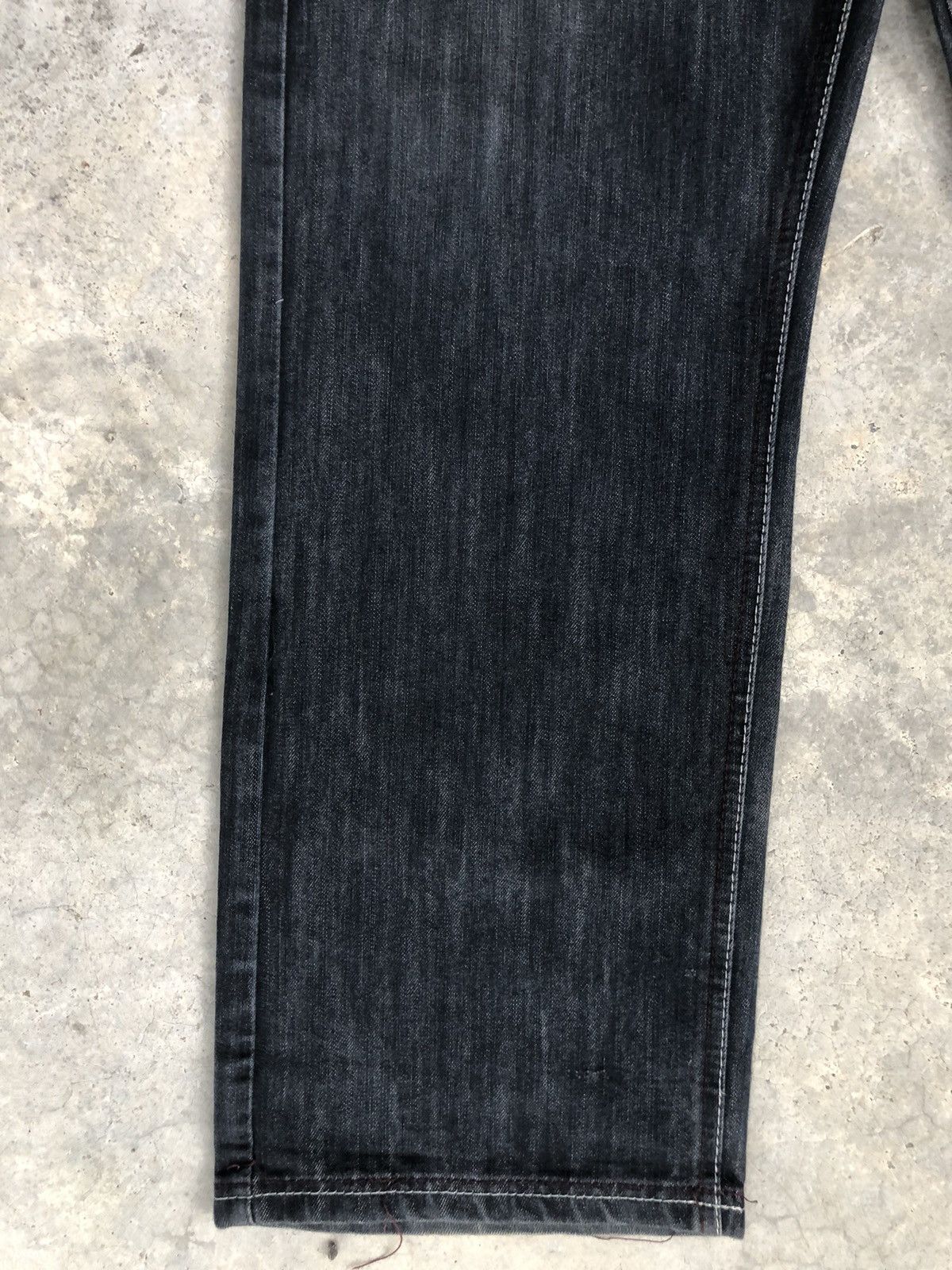 Japanese Brand Japanese Exa Embroidered Jeans baggy hip hop Size US 35 - 6 Thumbnail