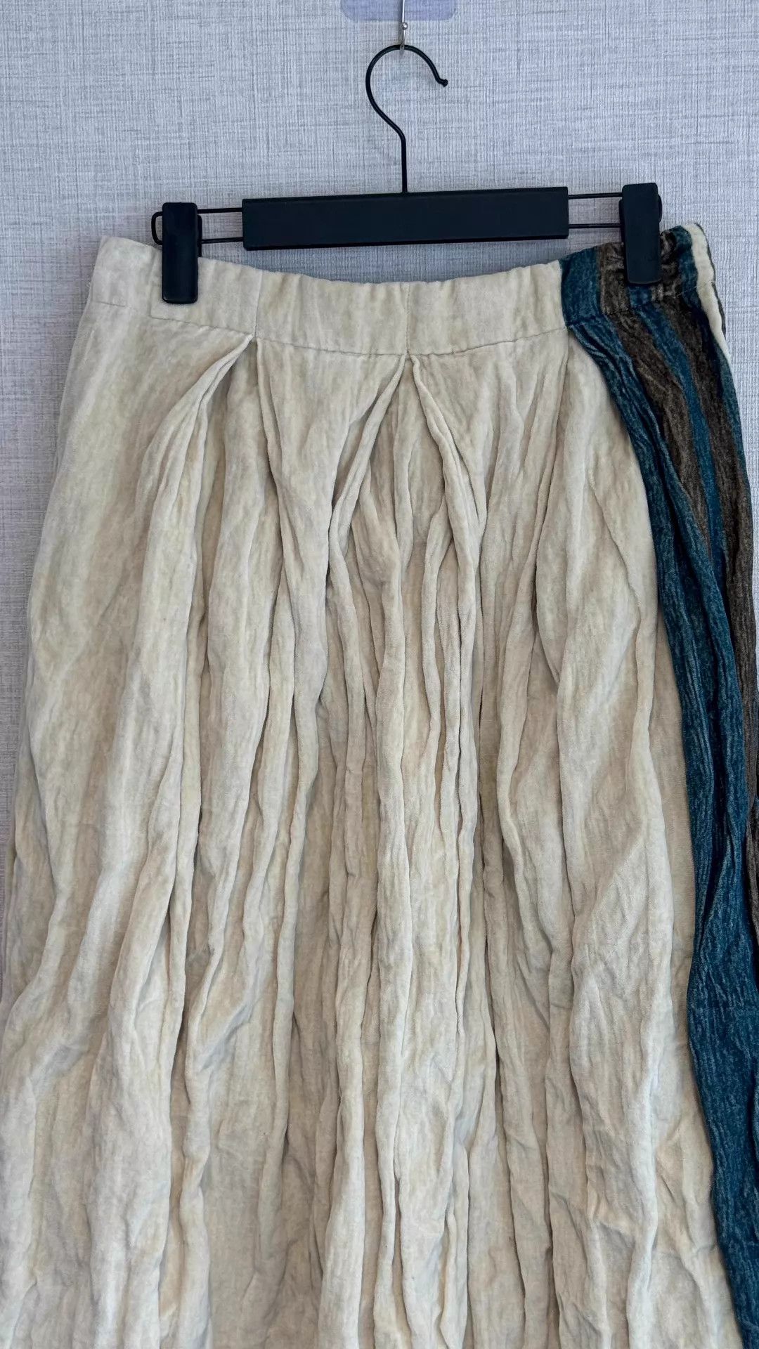 Uma Wang UMA WANG GISELA Dress S 17 FW White/Brown/Blue Colorblock Size 26" / US 2 / IT 38 - 6 Thumbnail