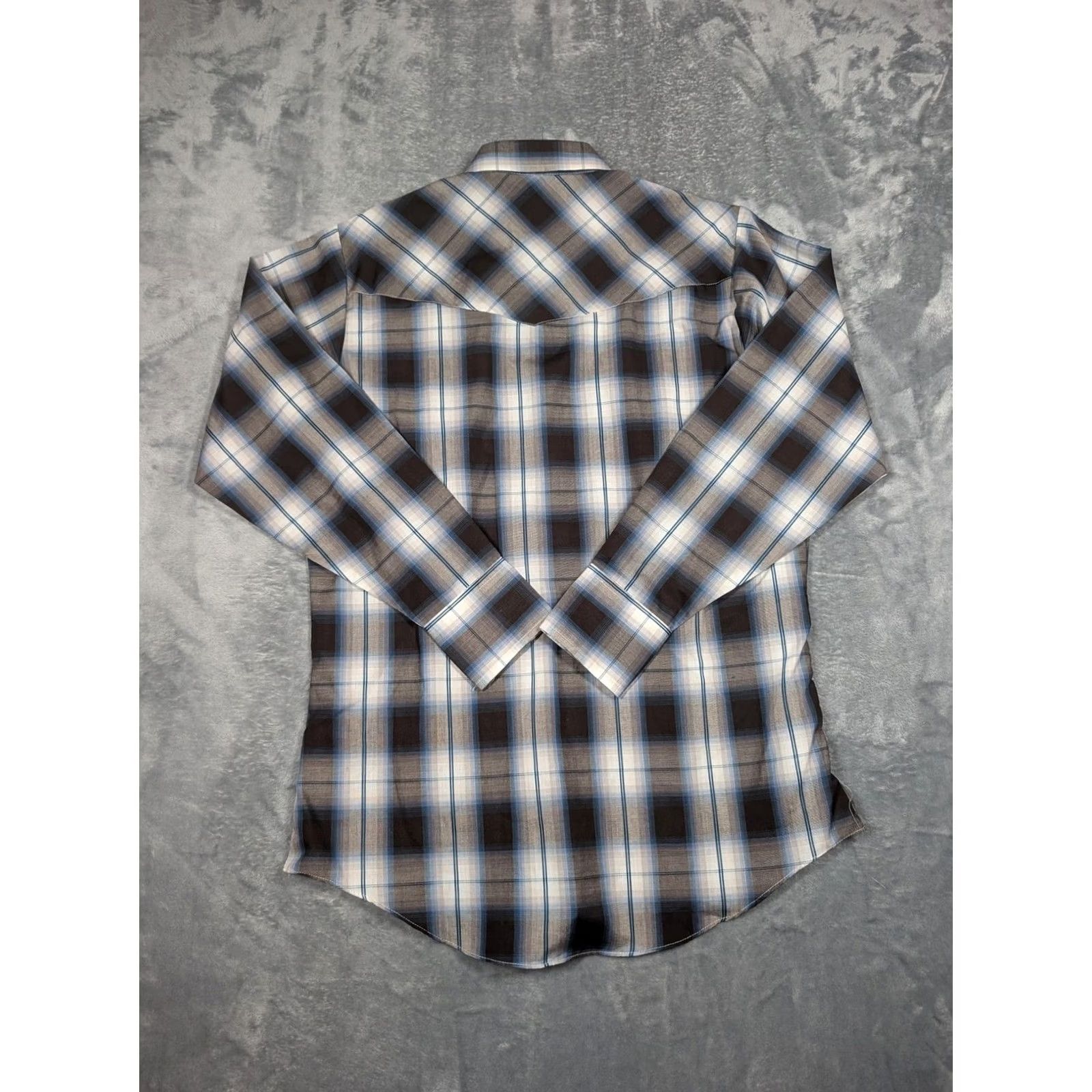 Vintage Ely Cattleman Shirt Mens M Brown Plaid Western Pearl Snap Long Sleeve Shirt Size US M / EU 48-50 / 2 - 7 Thumbnail