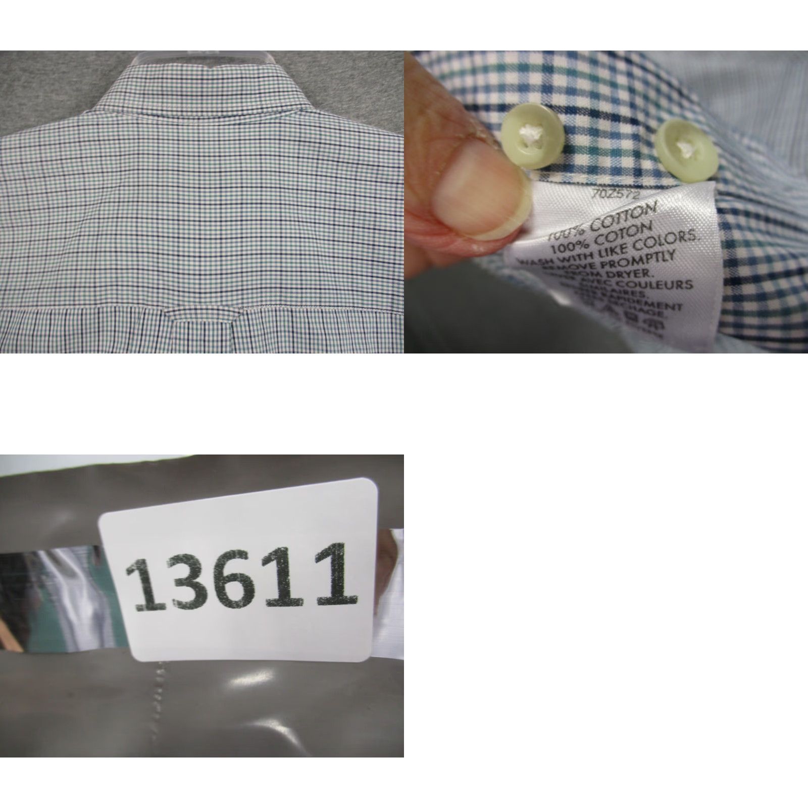 Pendleton VINTAGE Pendleton Shirt Medium Blue Plaid Made in Hong Kong Size US M / EU 48-50 / 2 - 8 Thumbnail