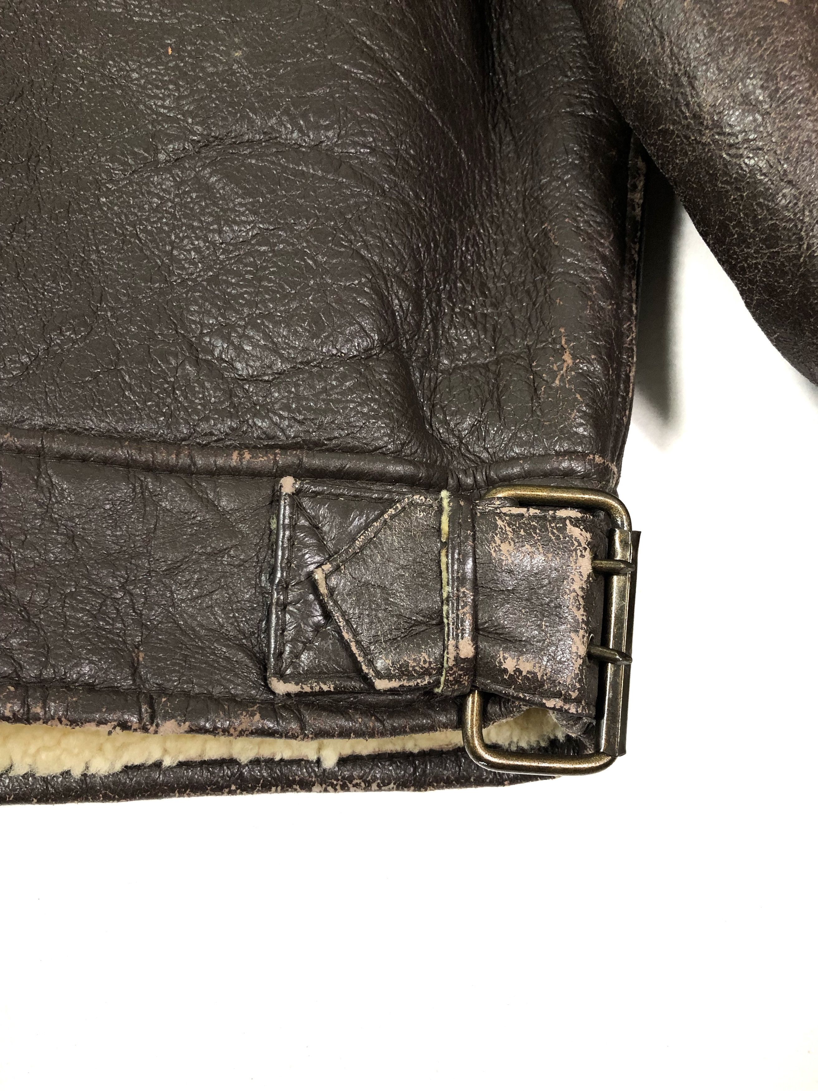 Vintage RARE🔥80’S POINT B3 SHEARLING SHEEPSKIN AVIATOR TURKEY MADE Size US L / EU 52-54 / 3 - 11 Thumbnail