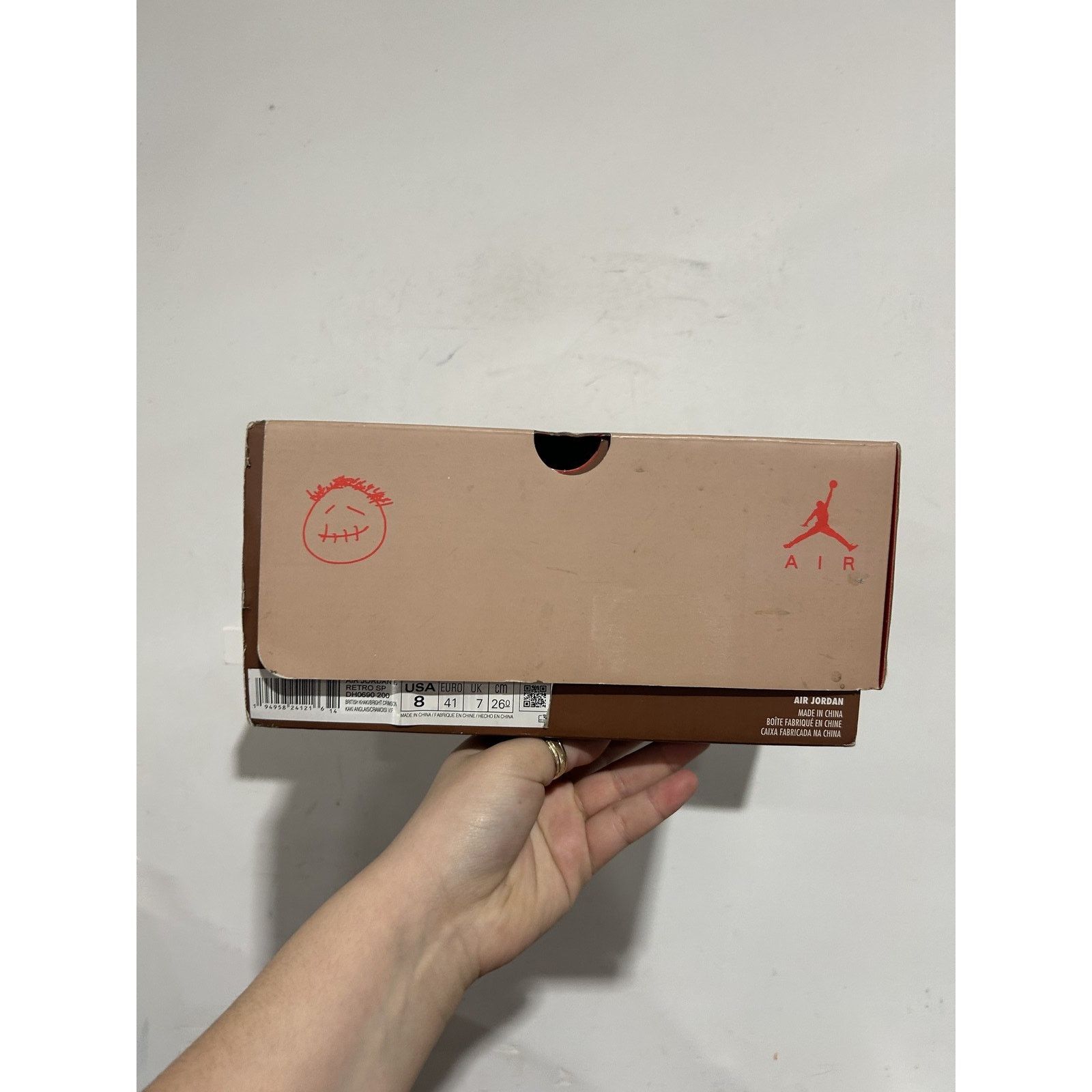 Nike JORDAN 6 RETRO TRAVIS SCOTT BRITISH KHAKI SIZE 8 PREOWNED Size US 8 / EU 41 - 7 Thumbnail