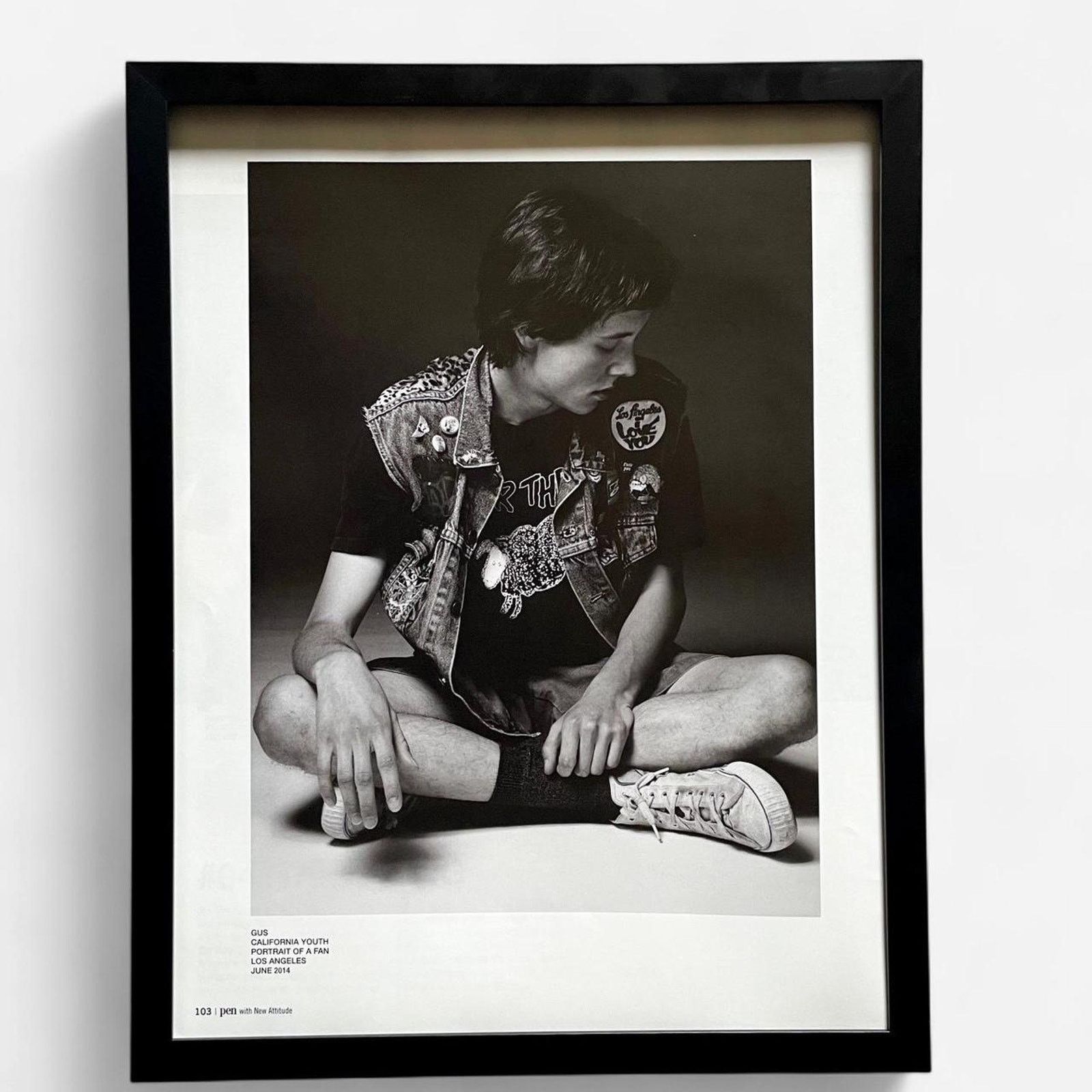 Hedi Slimane × Saint Laurent Paris × Vintage Hedi Slimane SAINT LAURENT photography framed poster 9x11 Size ONE SIZE - 1 Thumbnail