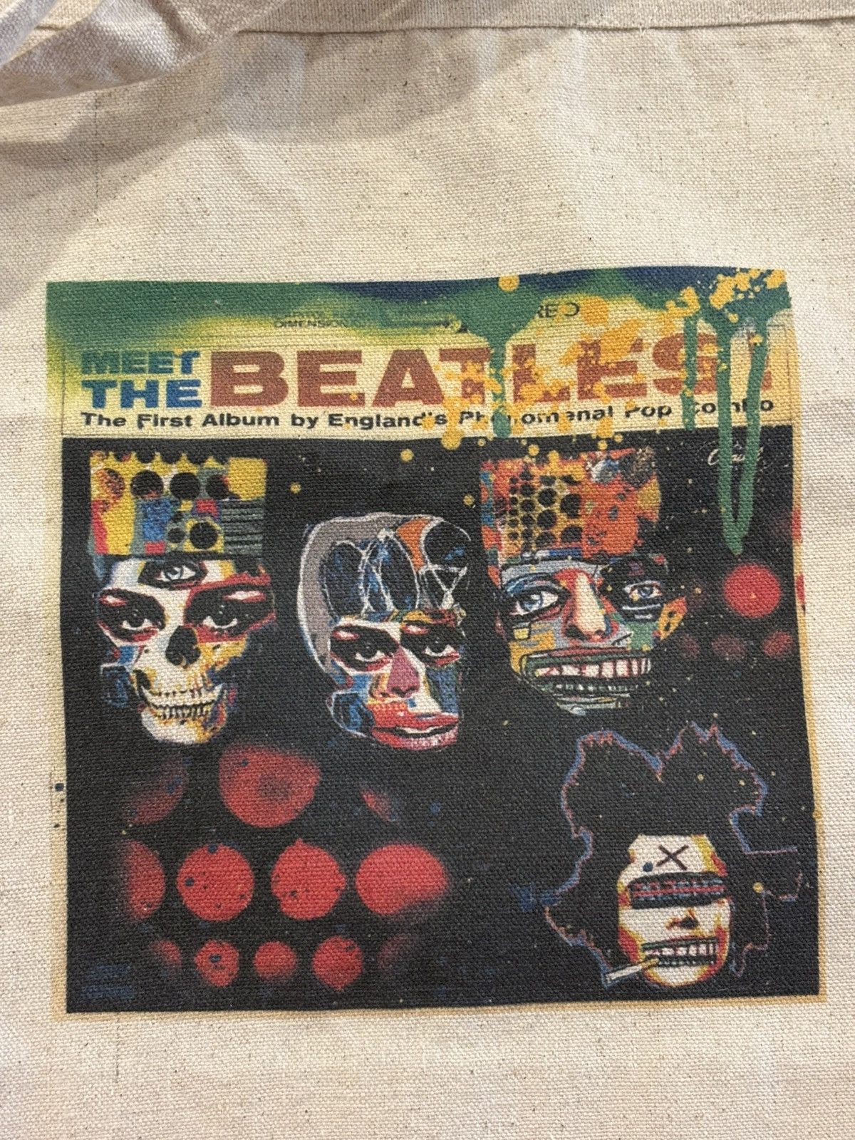 Other Cash Money Aliens The Beatles Canvas Tote Bag by Joey Mars Size ONE SIZE - 1 Thumbnail