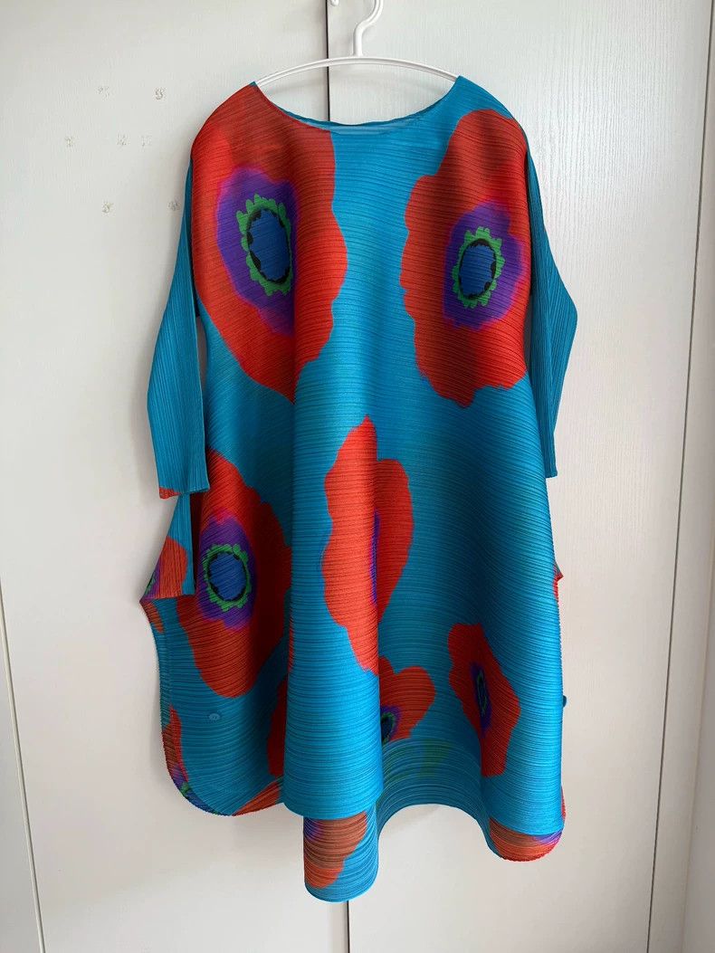 Issey Miyake Issey Miyake Sunflower dress Size L / US 10 / IT 46 - 1 Thumbnail