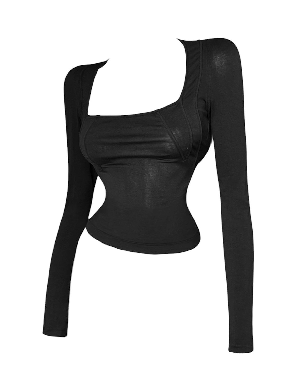 Yves Saint Laurent Yves Saint Laurent by Tom Ford Runway Corset Detail Blouse Size M / US 6-8 / IT 42-44 - 2 Thumbnail
