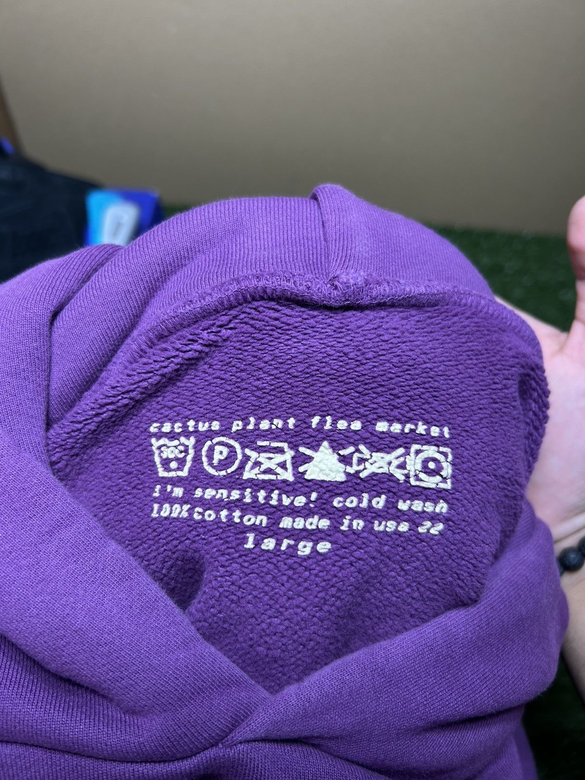 Cactus Plant Flea Market Cpfm must be born again hoodie purple Size US L / EU 52-54 / 3 - 7 Thumbnail