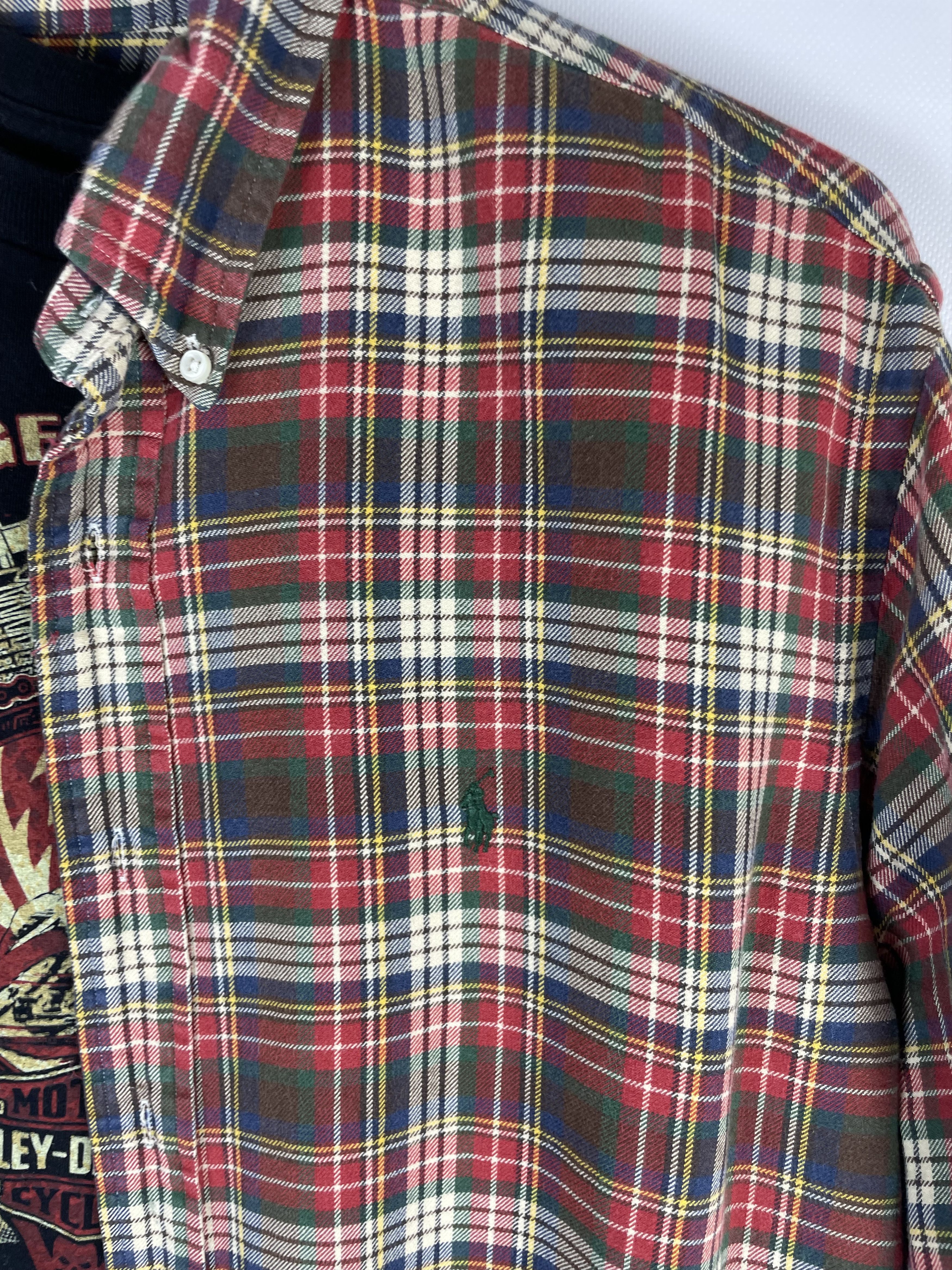 Flannel Flannel Polo Ralph Lauren Vintage Mens Shirt Size US XXL / EU 58 / 5 - 3 Thumbnail