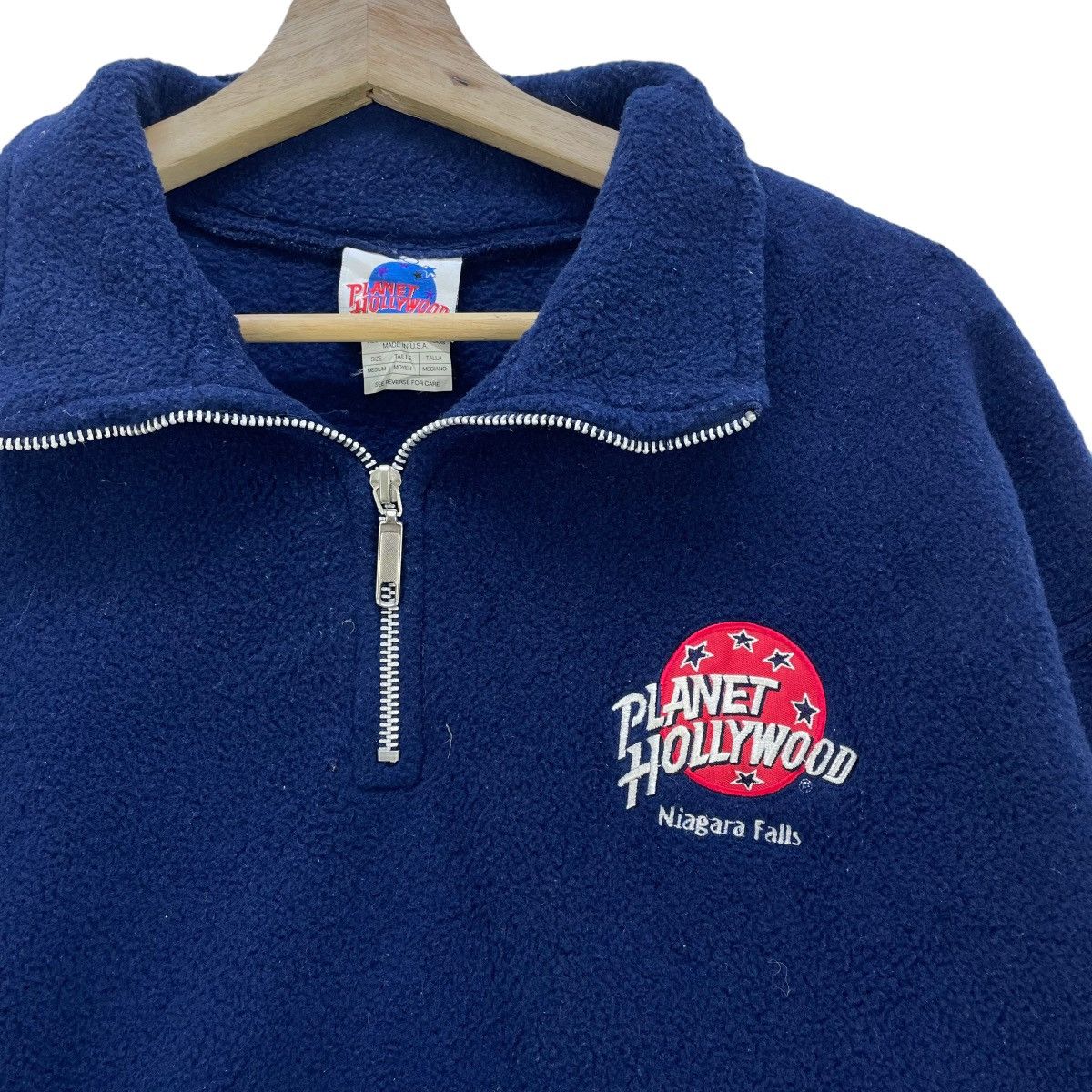 Planet Hollywood 🔥Vintage Planet Hollywood Niagara Falls Fleece Jacket Size US M / EU 48-50 / 2 - 3 Thumbnail