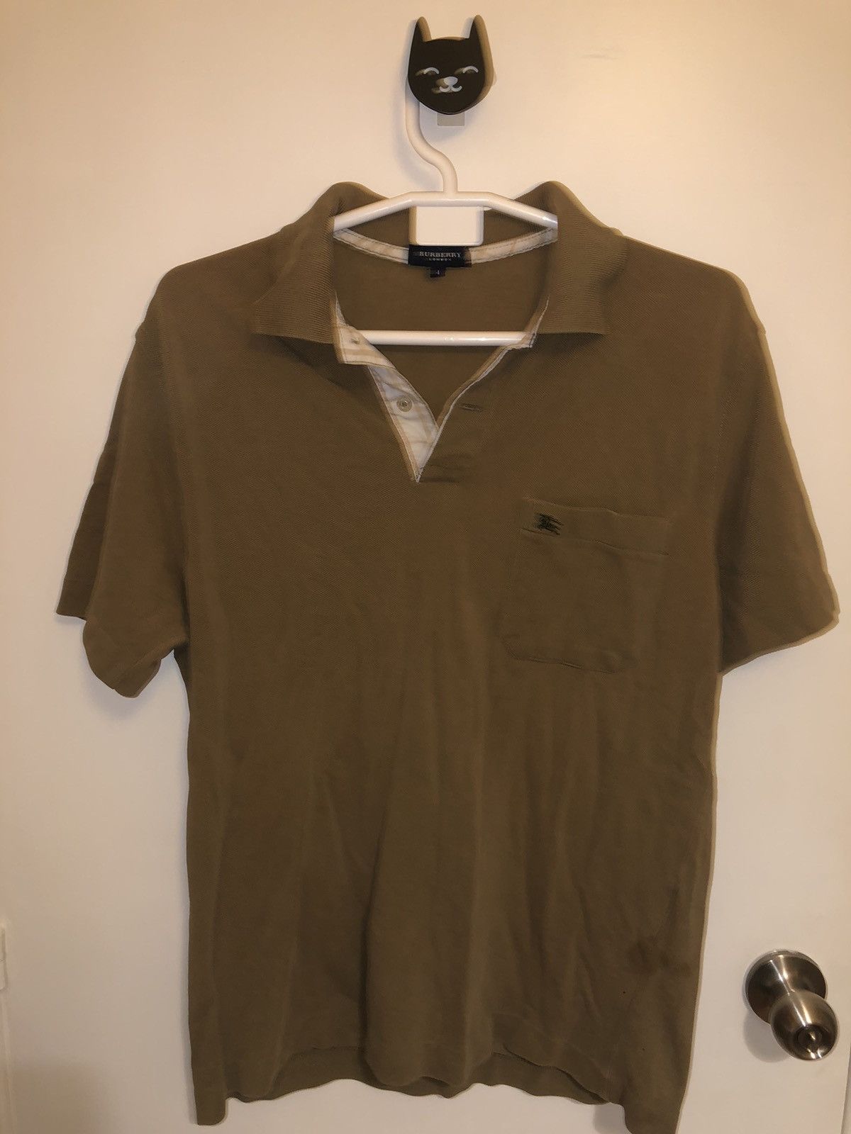 Burberry × Vintage Brown Burberry Polo Size US M / EU 48-50 / 2 - 2 Thumbnail