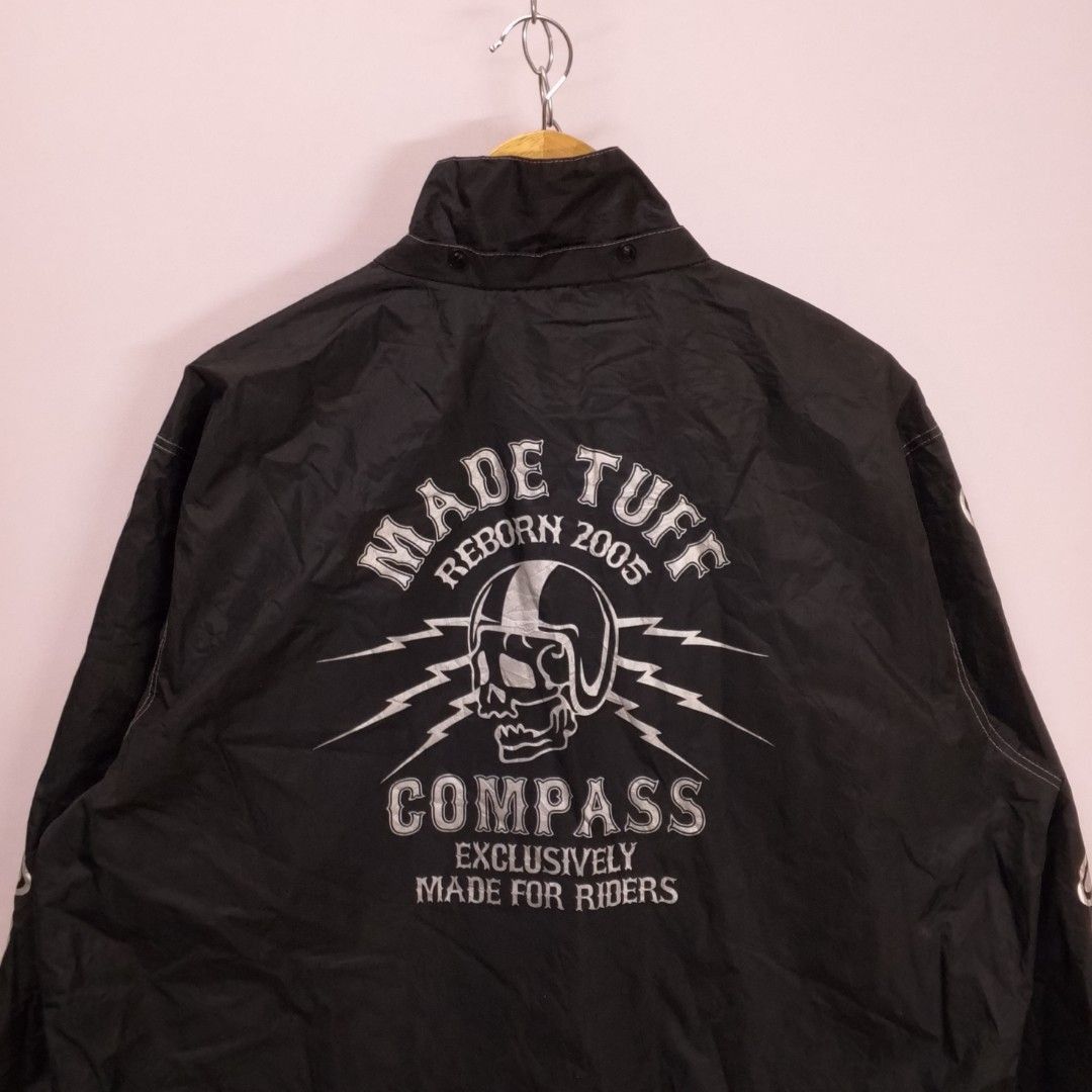 Harley Davidson Made Tuff Compass Skull Bones Rainsuit Made For Riders Size US XL / EU 56 / 4 - 6 Thumbnail