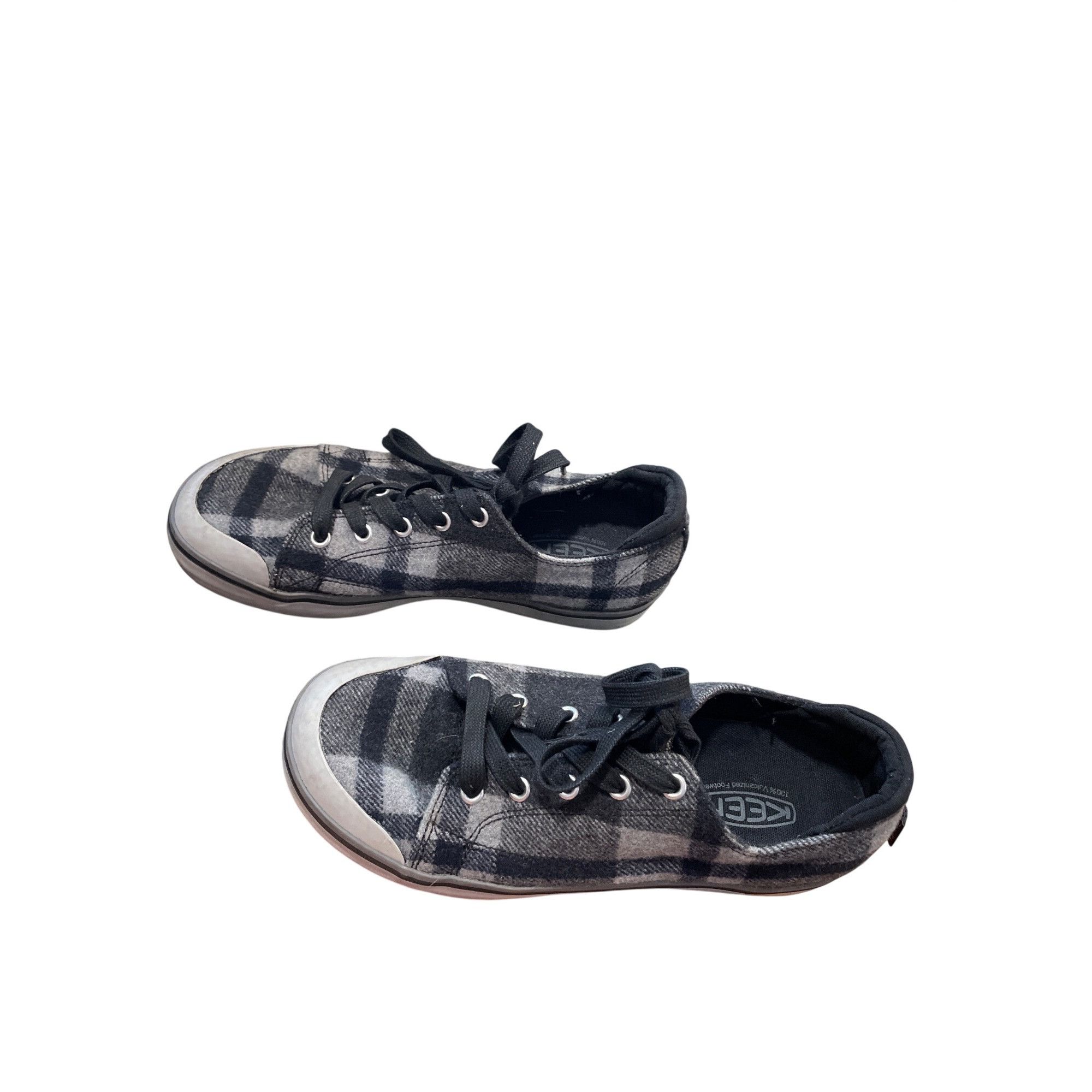 KEEN Keen wms plaid gray black wool low top sneakers sz 8 SKU 997 Size US 8 / IT 38 - 4 Thumbnail