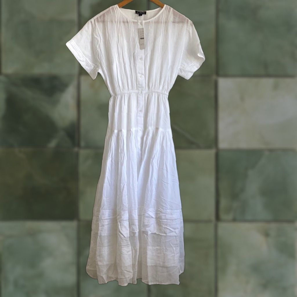 rose knit dress Denny Rose Bust Cut-Out High Neck Tight Rib Knit Dress main image 0