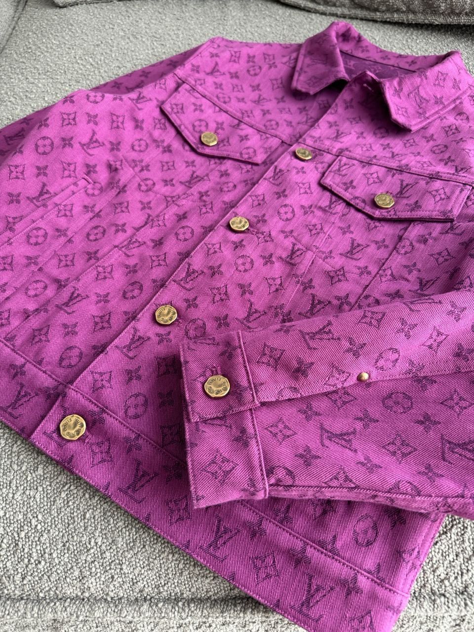 Louis Vuitton LOUIS VUITTON Monogram Denim Trucker Jacket RARE Size US S / EU 44-46 / 1 - 6 Thumbnail