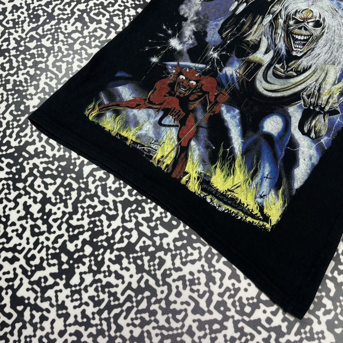 Iron Maiden Vintage Y2K Iron Maiden Number Of The Beast Band T-shirt Size M / US 6-8 / IT 42-44 - 10 Thumbnail