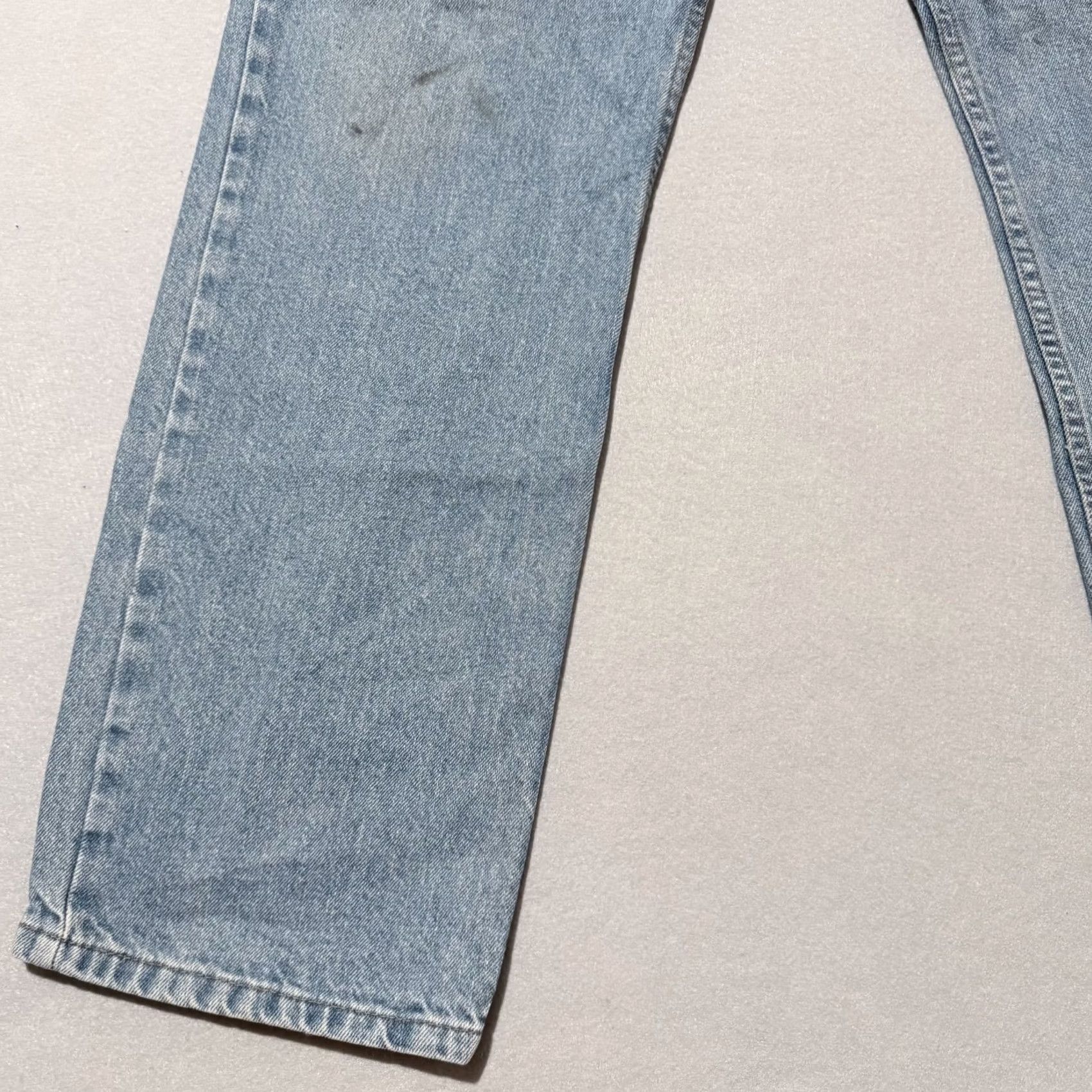 Vintage Urban Up Straight Jeans Men Blue Denim Mid-Rise Slimming Classic - 38X30 Size US 38 / EU 54 - 5 Thumbnail