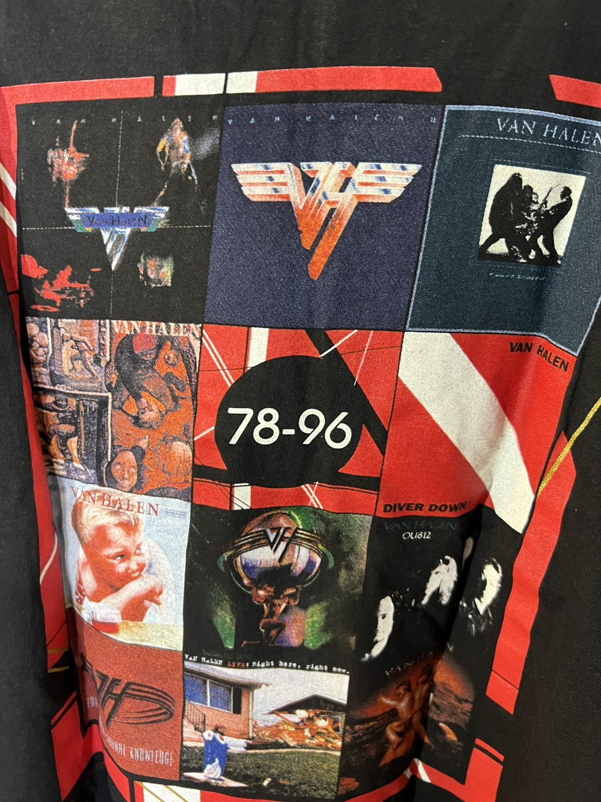 Band Tees Van Halen vintage shirt rare 90s Size US XL / EU 56 / 4 - 4 Thumbnail