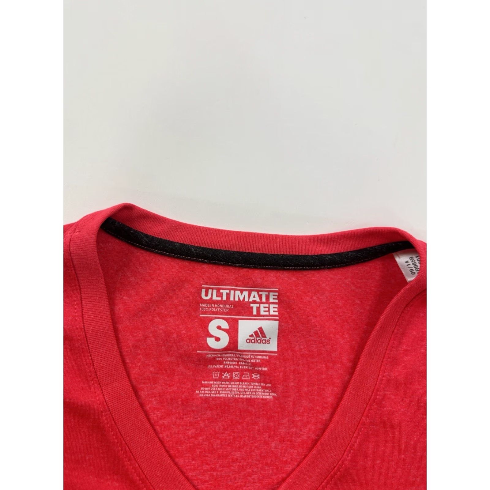 Adidas Adidas Shirt Womens Small Orange V-Neck Pullover Athletic Ultimate Tee Size S / US 4 / IT 40 - 3 Thumbnail