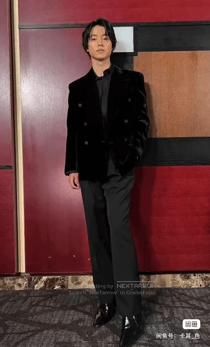Saint Laurent Paris Saint Laurent Paris Dark Pattern Men's Smoking Trousers Size US 36 / EU 52 - 2 Thumbnail