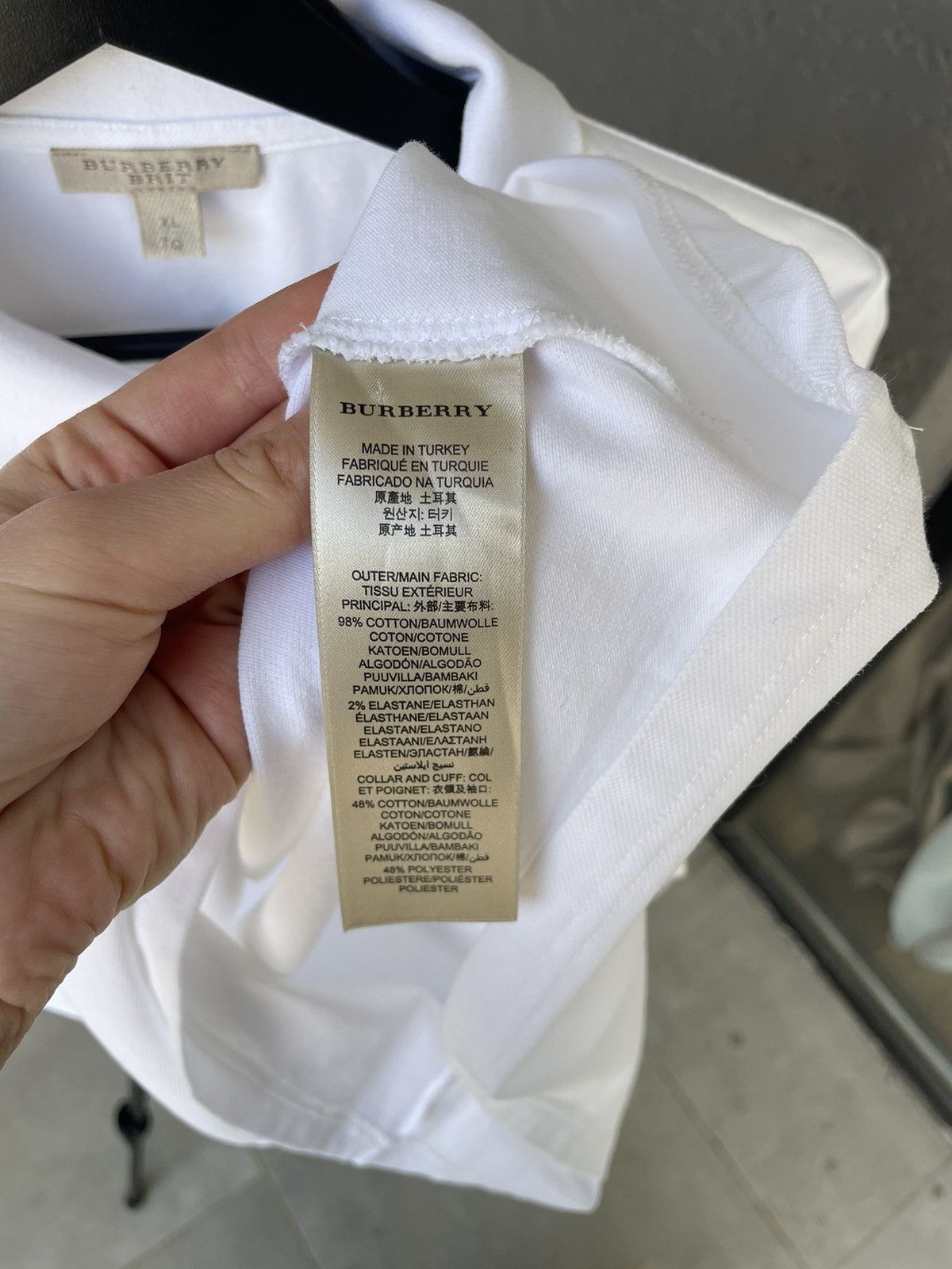 Burberry Burberry Polo Nova Check Details T-Shirt Size XL / US 12-14 / IT 48-50 - 9 Thumbnail