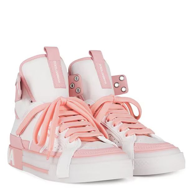 o1g2r1mq1024 Trainers in White & Pink