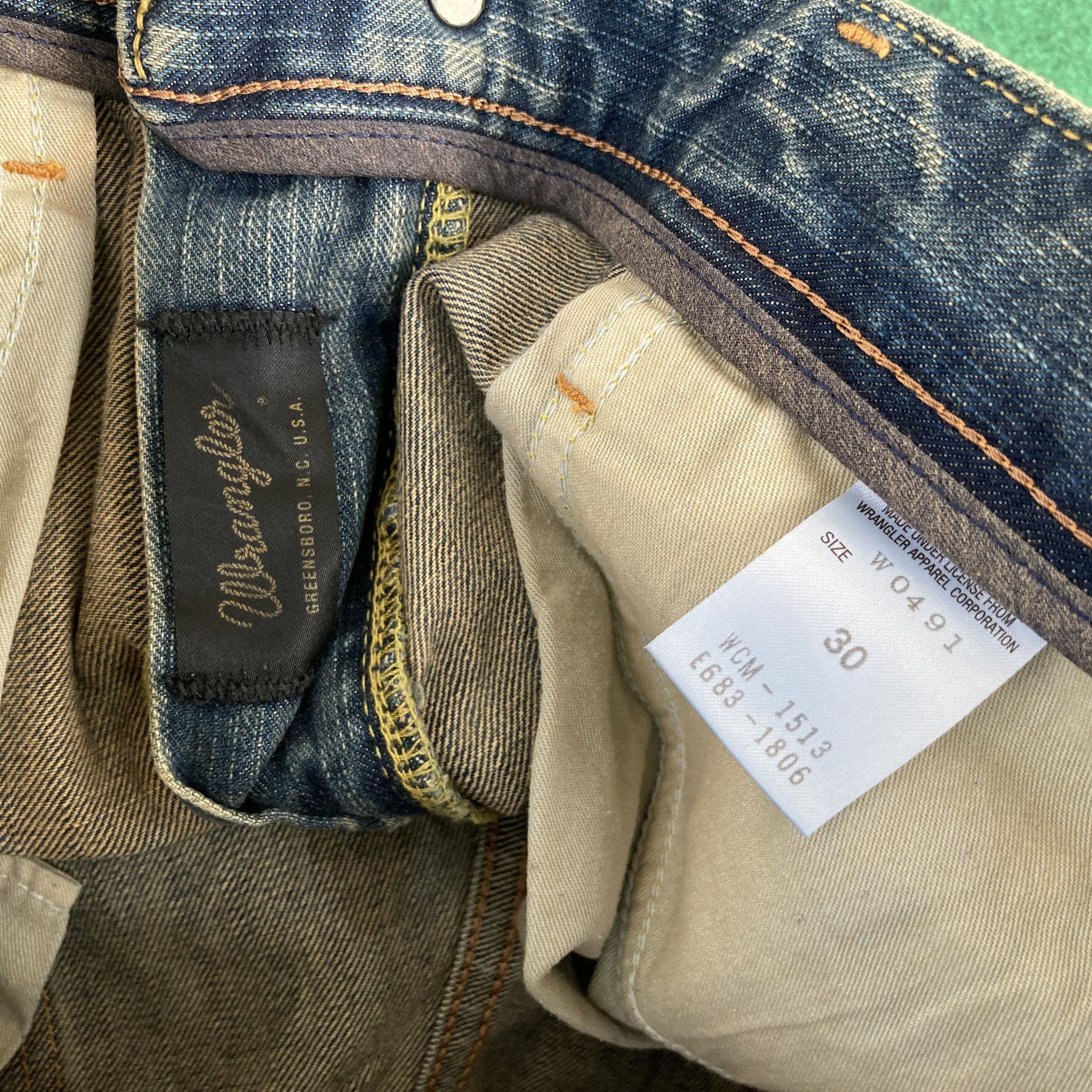 Vintage × Wrangler Vtg Wrangler Blue Denim Flare 90s Bootcut Jeans Size US 31 - 6 Thumbnail