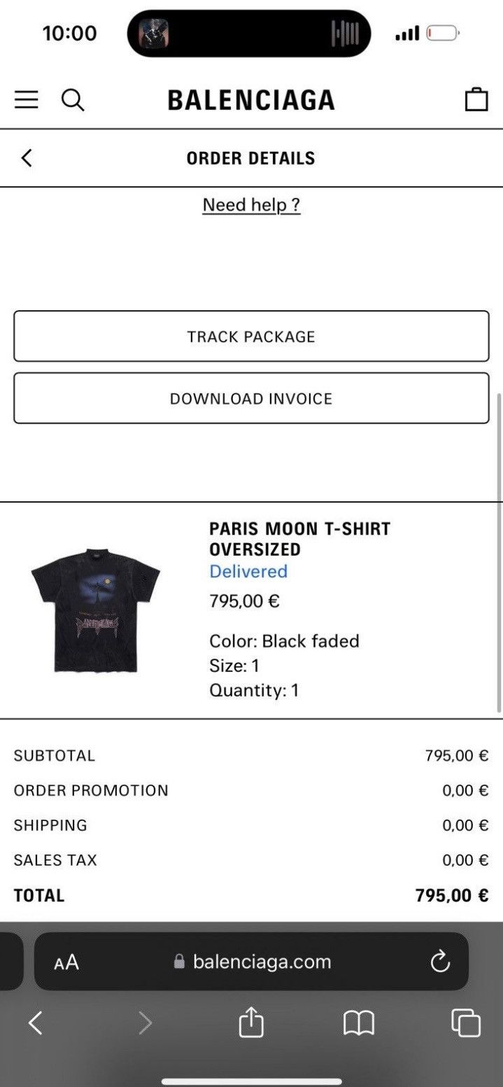 Balenciaga BALENCIAGA Paris Moon T-shirt Oversized Size US S / EU 44-46 / 1 - 8 Thumbnail