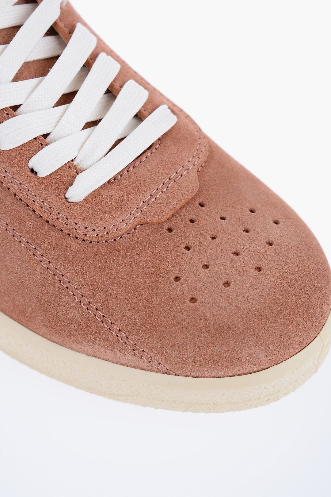 Jil Sander og1mm0625 Suede Low-Top Sneakers in Pink Size US 7 / EU 40 - 4 Thumbnail