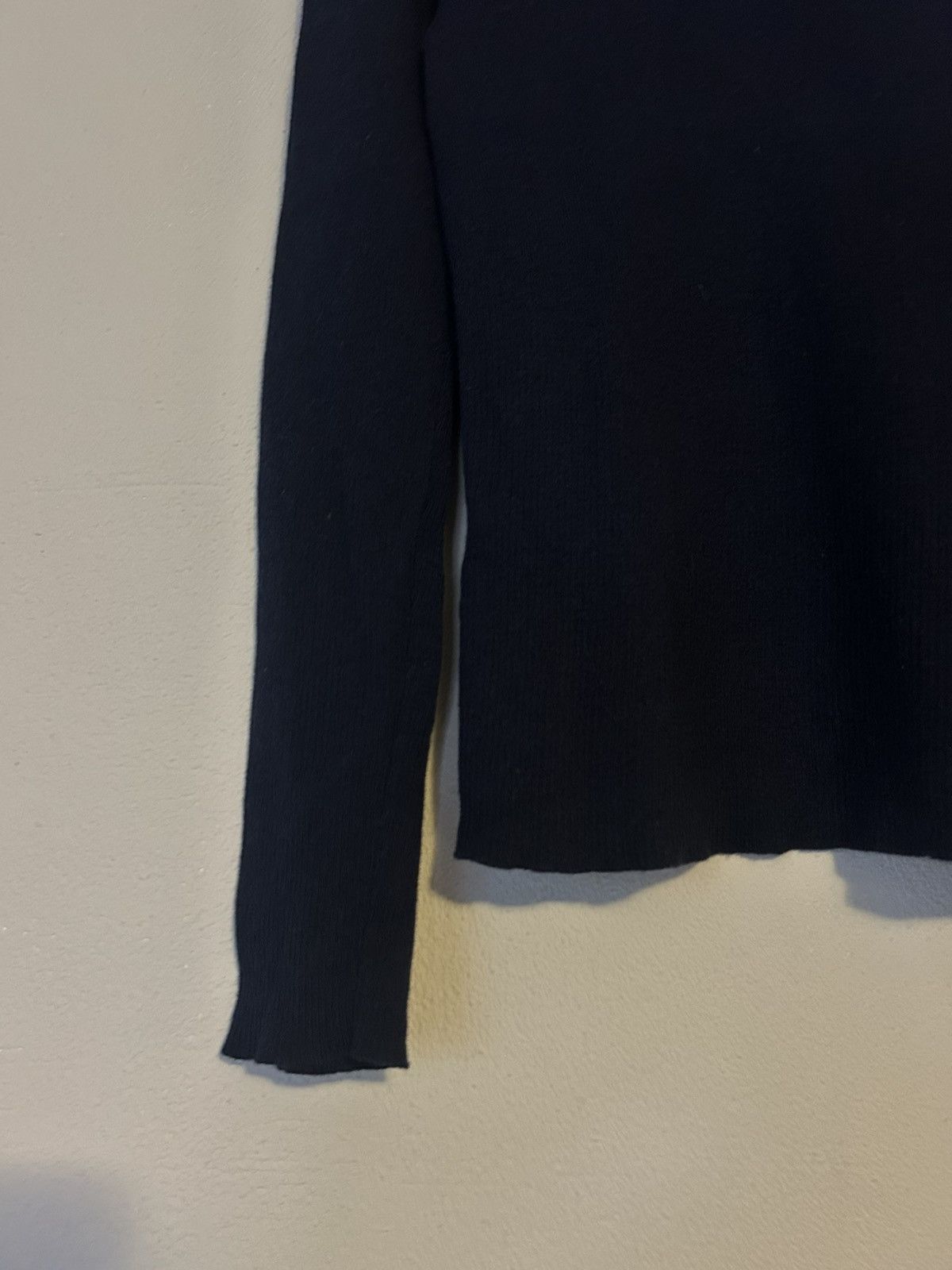Prada Prada Milano Navy Wool Half-Zip Sweater Size XL / US 12-14 / IT 48-50 - 4 Thumbnail