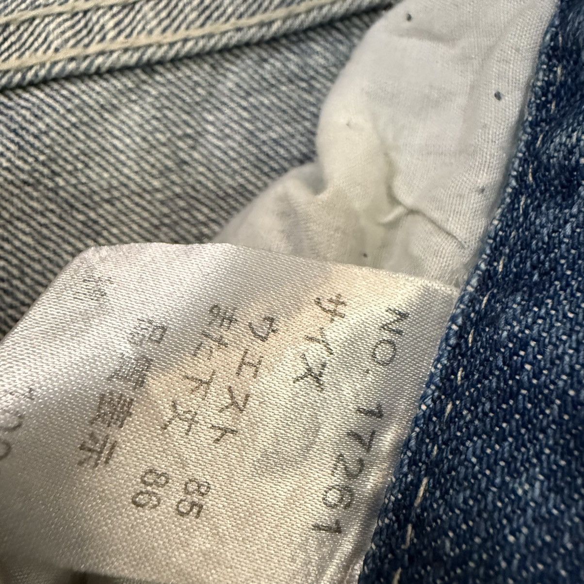 Le Grande Bleu (L.G.B.) 🔥🇯🇵 Archive y2k Nylaus Clothing Bootcut Whisker Denim Size US 34 / EU 50 - 14 Thumbnail