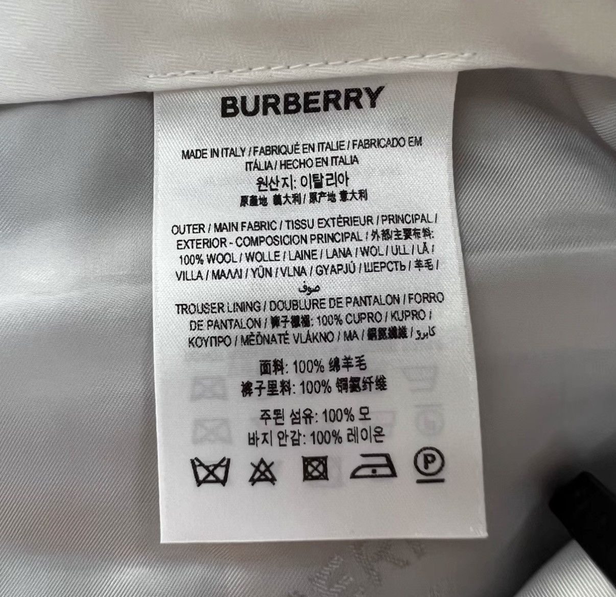 Burberry Burberry Light Grey Dress Pants J41 Size US 34 / EU 50 - 3 Thumbnail