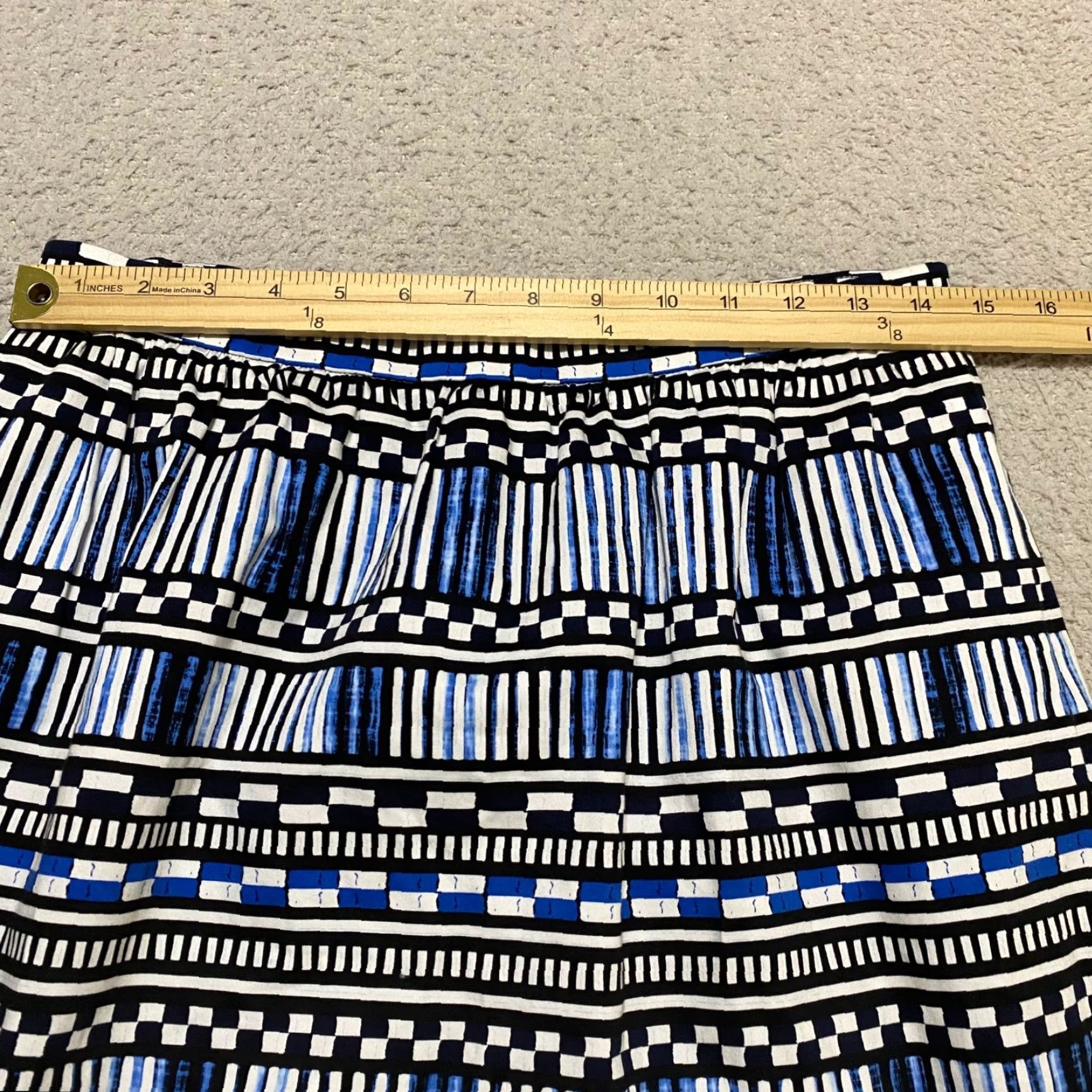 J.Crew J. Crew Skirt Womens sz 8 Multicolor Geometric Pockets A-Line Size 30" / US 8 / IT 44 - 4 Thumbnail