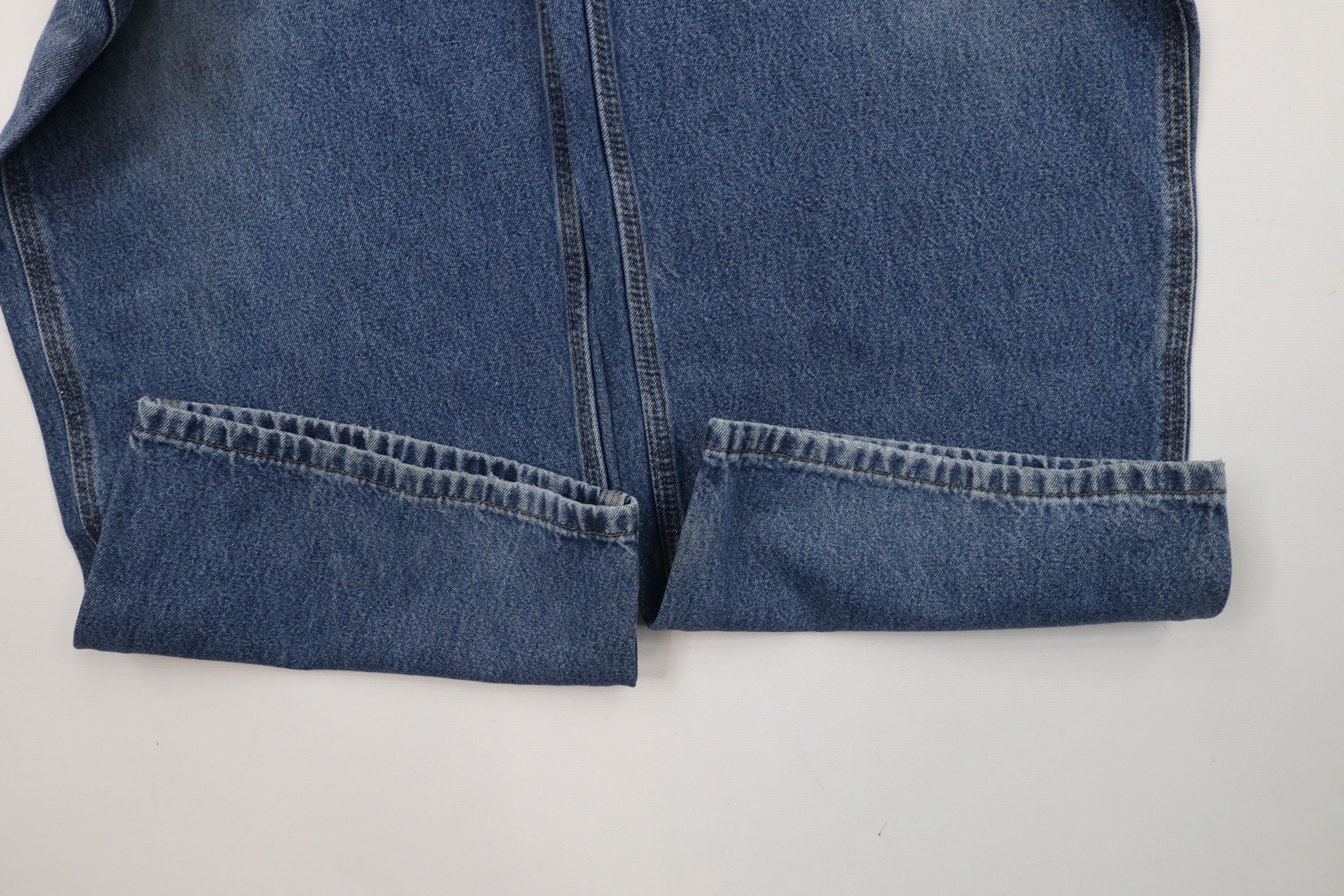 Carhartt × Vintage Vintage Carhartt Spell Wide Leg Dungaree Denim Jeans Blue Size US 38 / EU 54 - 9 Thumbnail