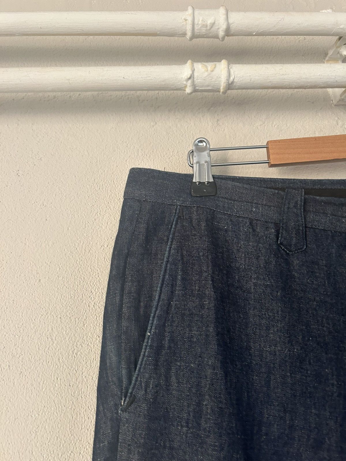 Gucci Blue Linen/Cotton Blend Pants Size US 36 / EU 52 - 3 Thumbnail