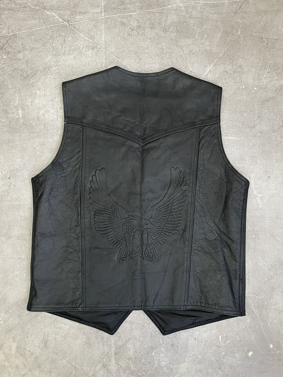 Harley Davidson Harley davidson Leather Vest Western japanese style Eagle Size US M / EU 48-50 / 2 - 11 Thumbnail