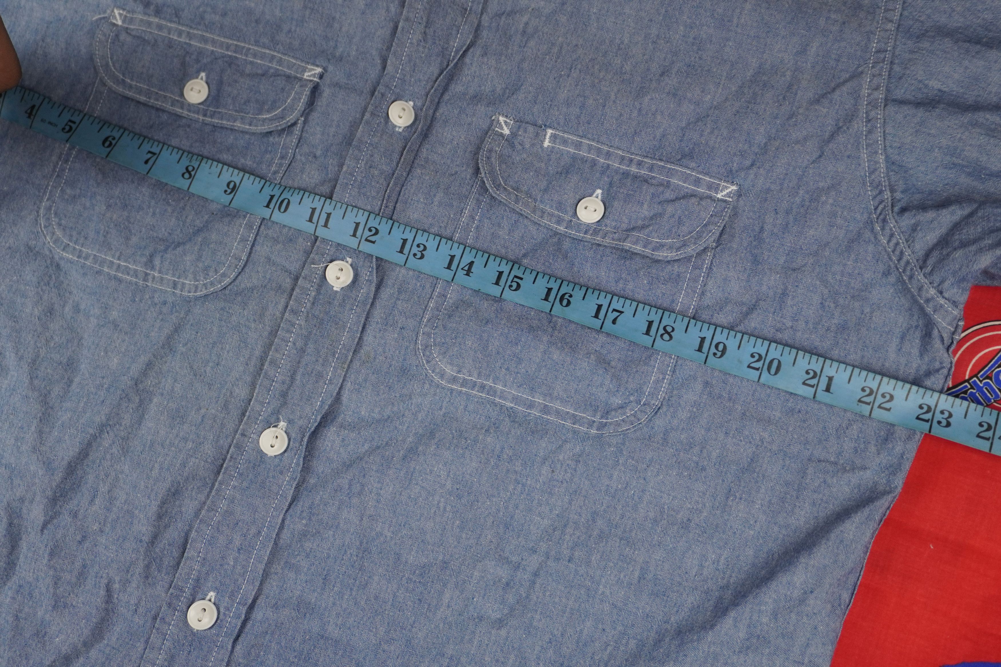 Edwin Vtg Edwin Dungarees Chambray Long Sleeve Double Lot 5041 Size US L / EU 52-54 / 3 - 4 Thumbnail