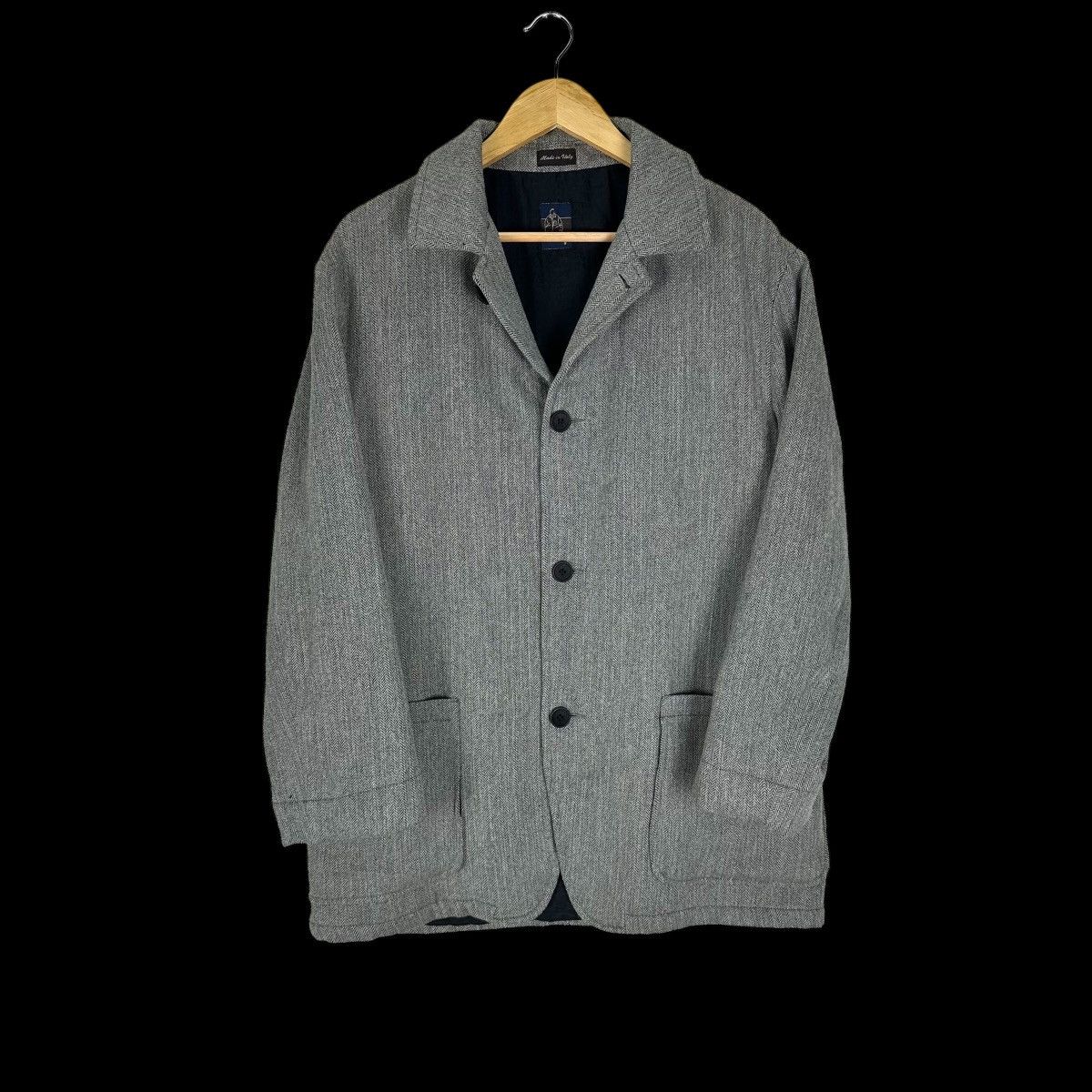 Fila FILA HERRINGBONE LONG COAT JACKET Size US S / EU 44-46 / 1 - 1 Thumbnail