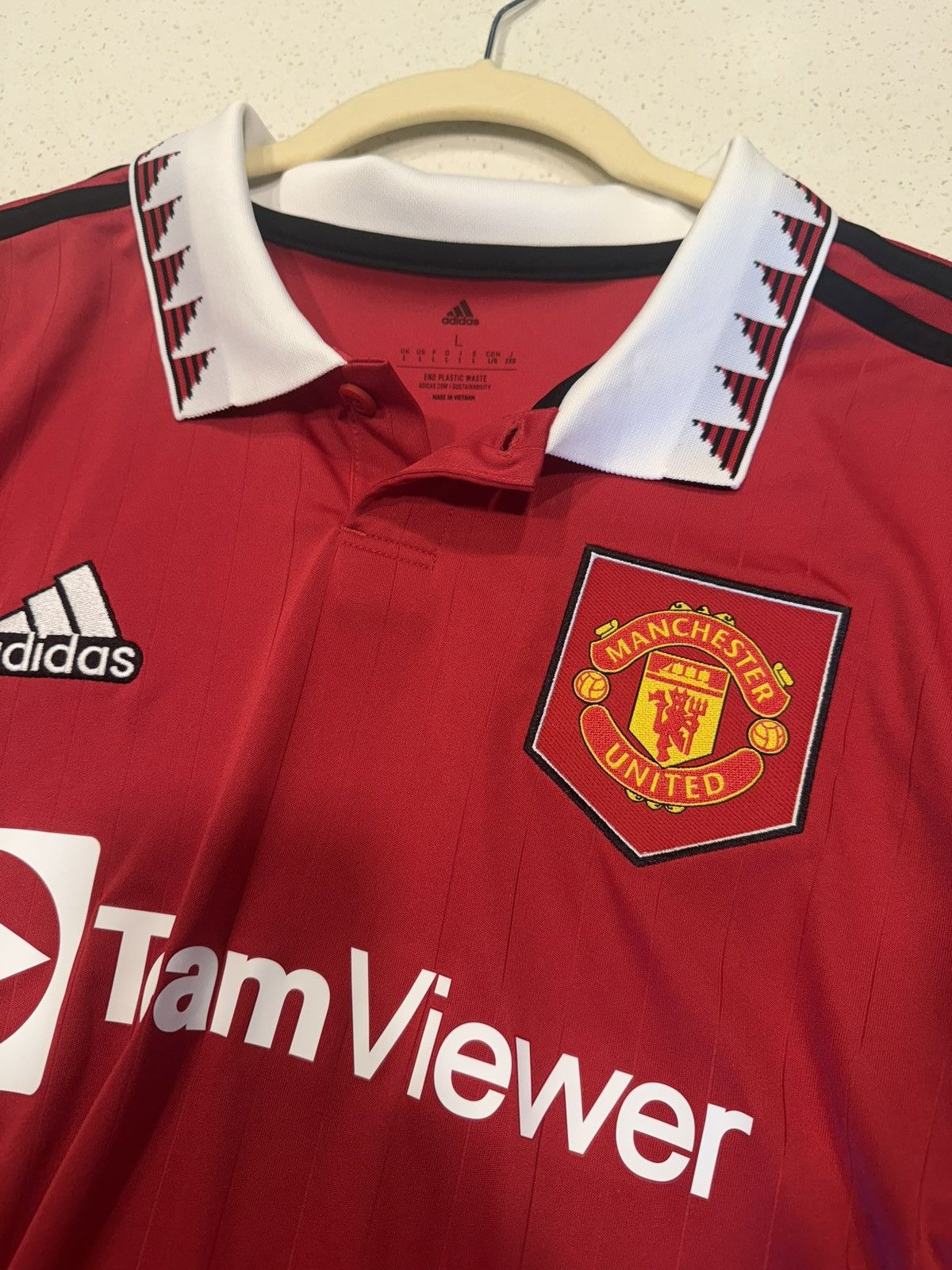 Adidas Signed Manchester United #49 Alejandro Garnacho Jersey Size US L / EU 52-54 / 3 - 5 Thumbnail