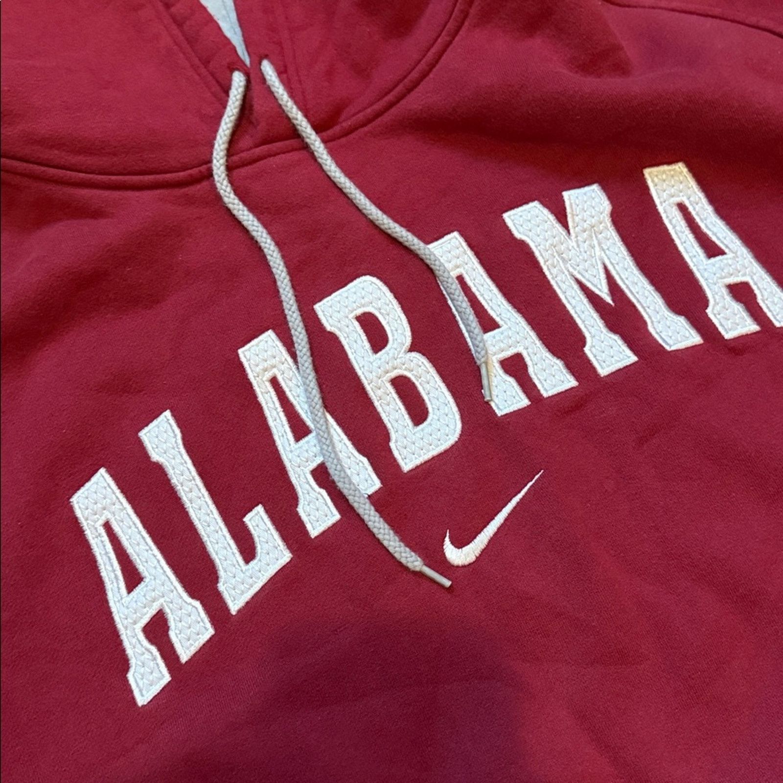 Nike 90s Nike Team Alabama Crimson Tide Center Swoosh Hoodie Size US L / EU 52-54 / 3 - 3 Thumbnail