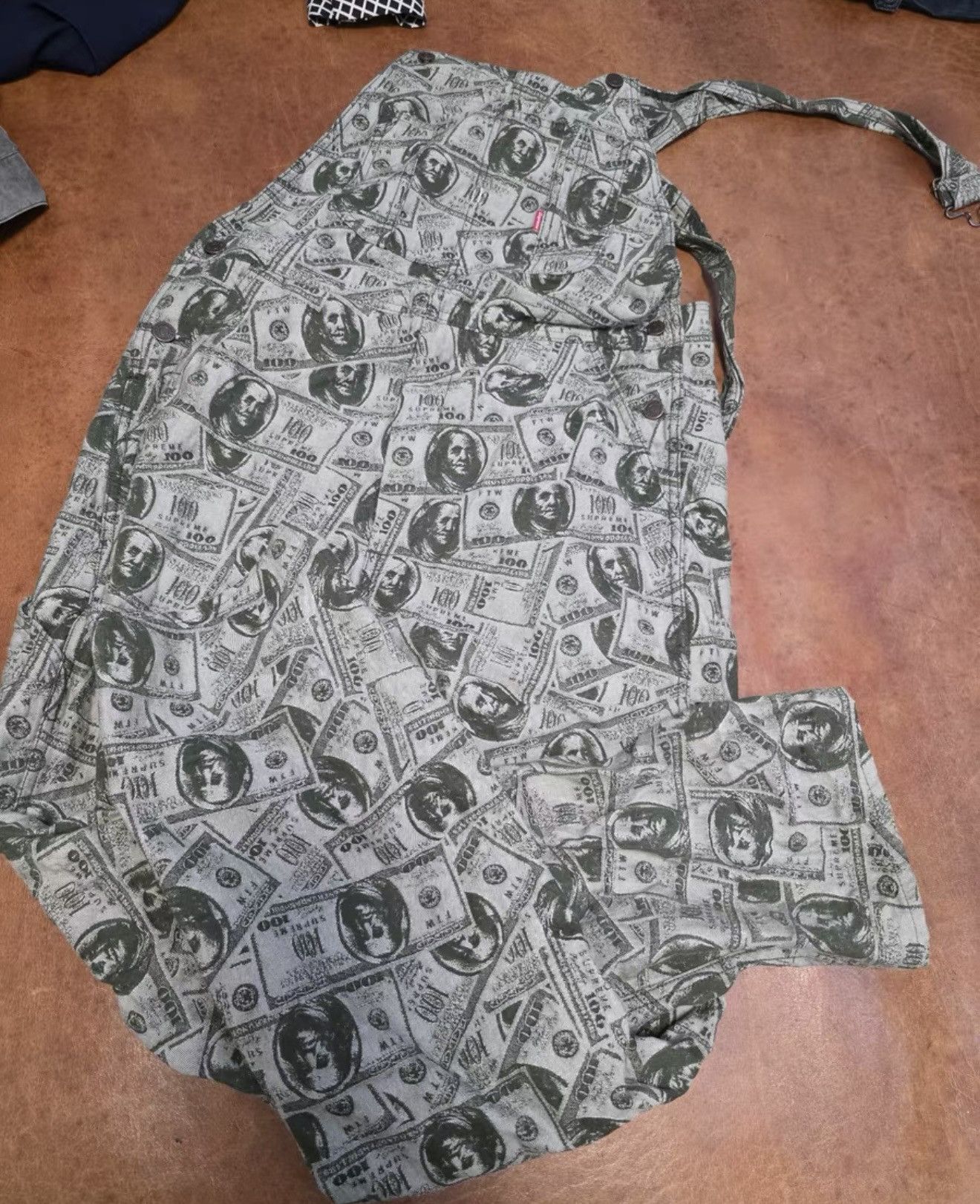 Supreme 100 dollar bill overall | Grailed
