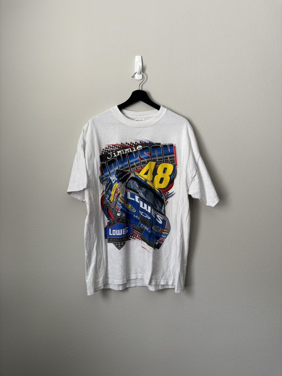 Vintage 2005 Jimmie Johnson NASCAR T-shirt Size US L / EU 52-54 / 3 - 1 Thumbnail