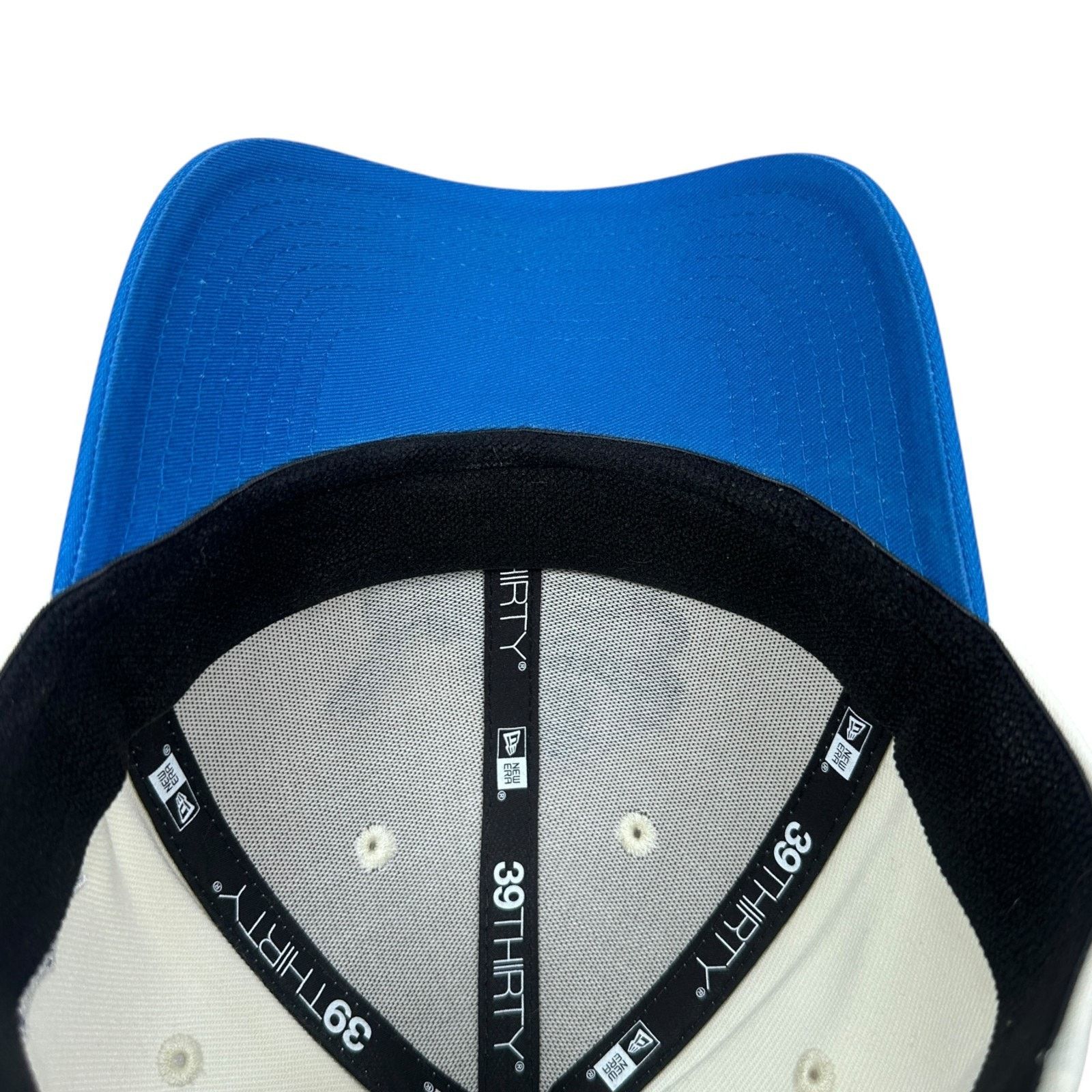 New Era New Era 39THIRTY Detroit Hat L XL Cream Blue Jamaal Williams Size ONE SIZE - 6 Thumbnail