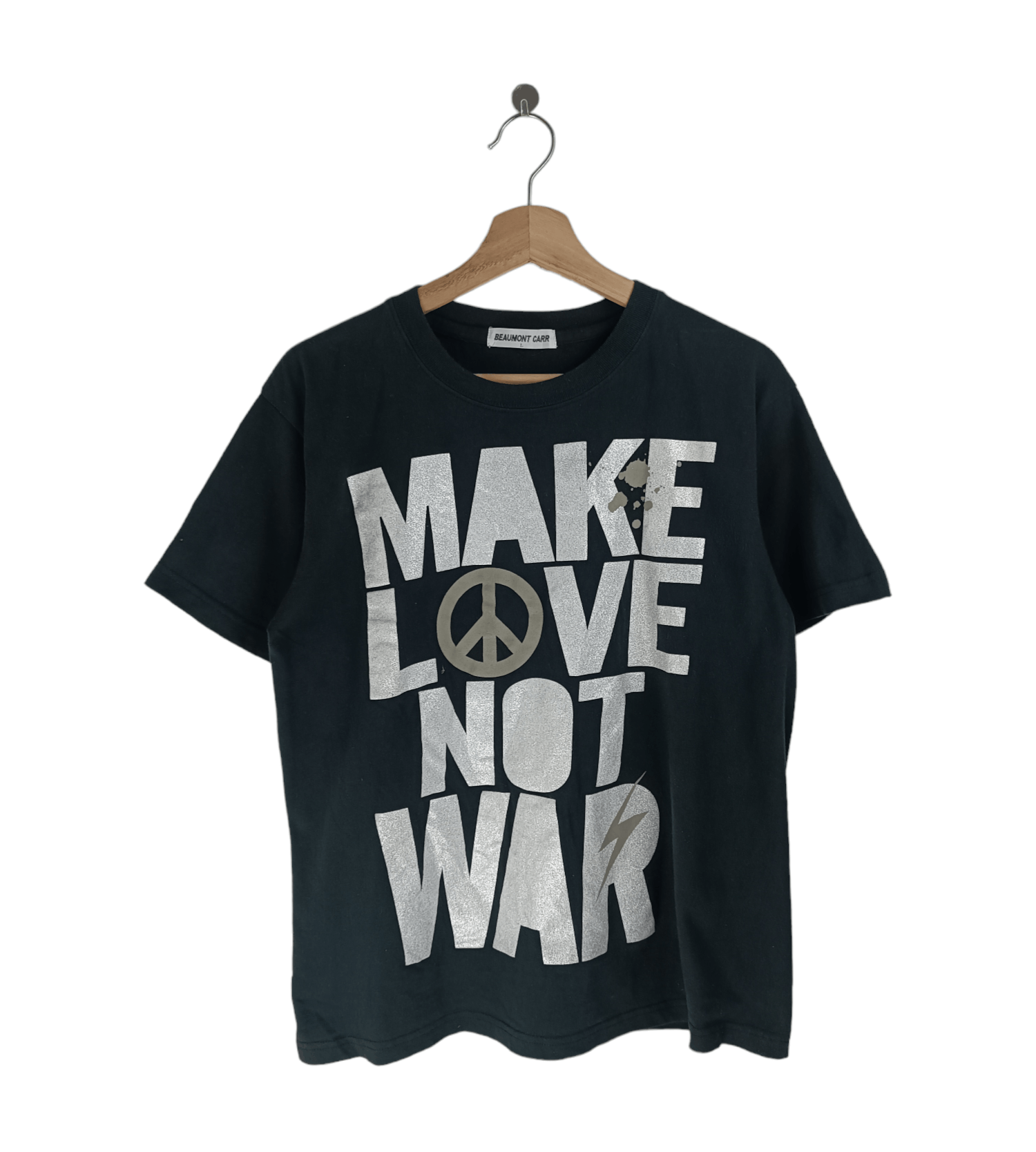 Make Love Not War Peace Vintage T- Shirt