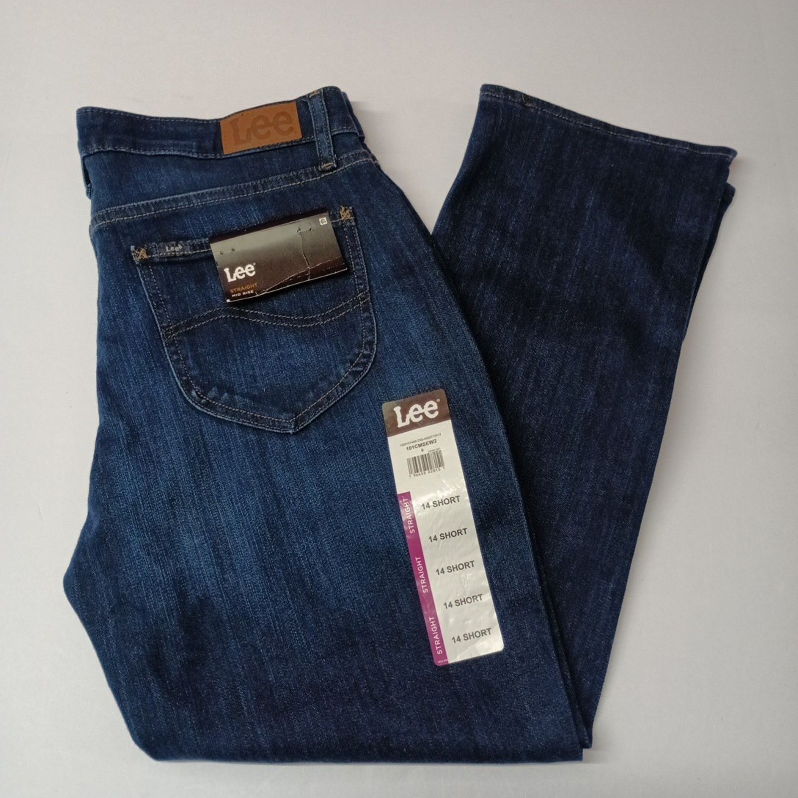 Lee Lee Straight Leg Jeans Women's 14 Short Size 33x27 Blue Size 36" / US 14 / IT 50 - 1 Thumbnail
