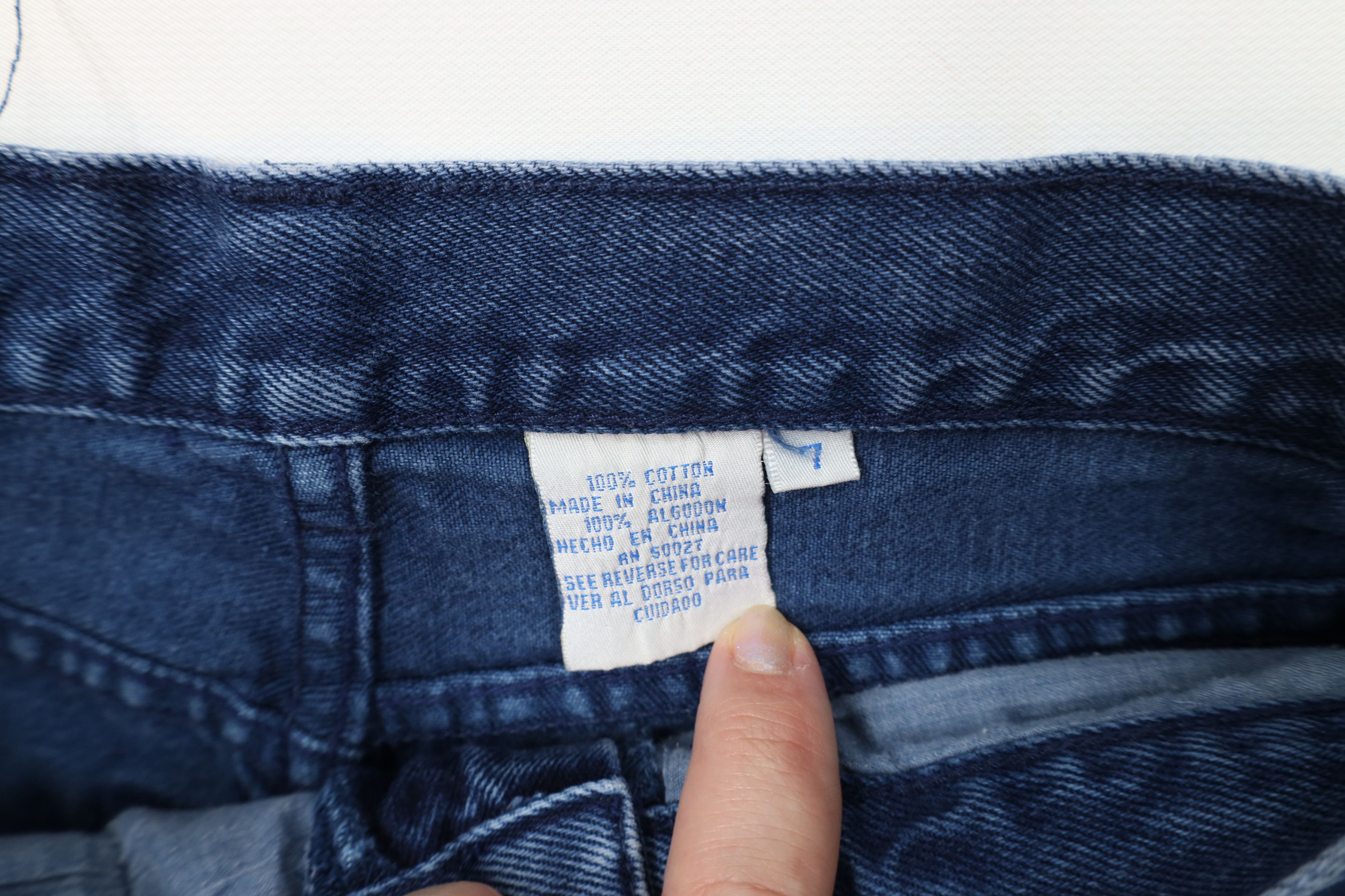 Vintage Vintage 90s Streetwear Hand Painted Cherry Tapered Leg Jeans Size 28" / US 6 / IT 42 - 8 Thumbnail