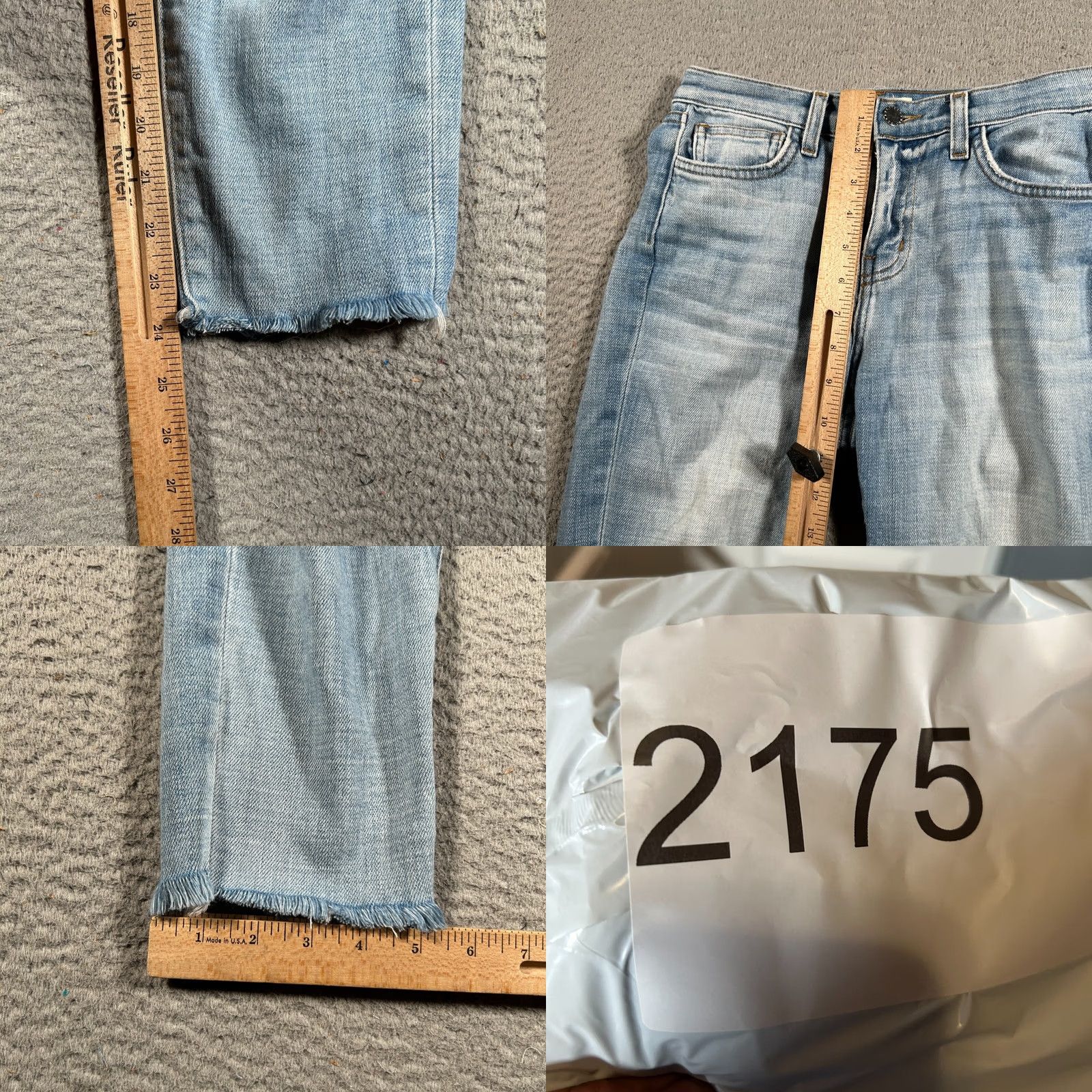 L'AGENCE L'AGENCE El Matador Jeans Women 26x24 Blue High Rise Slim Skinny Distressed Denim Zip Tapered Modern 90s style Mens Womens Guess? Size 26" / US 2 / IT 38 - 8 Thumbnail