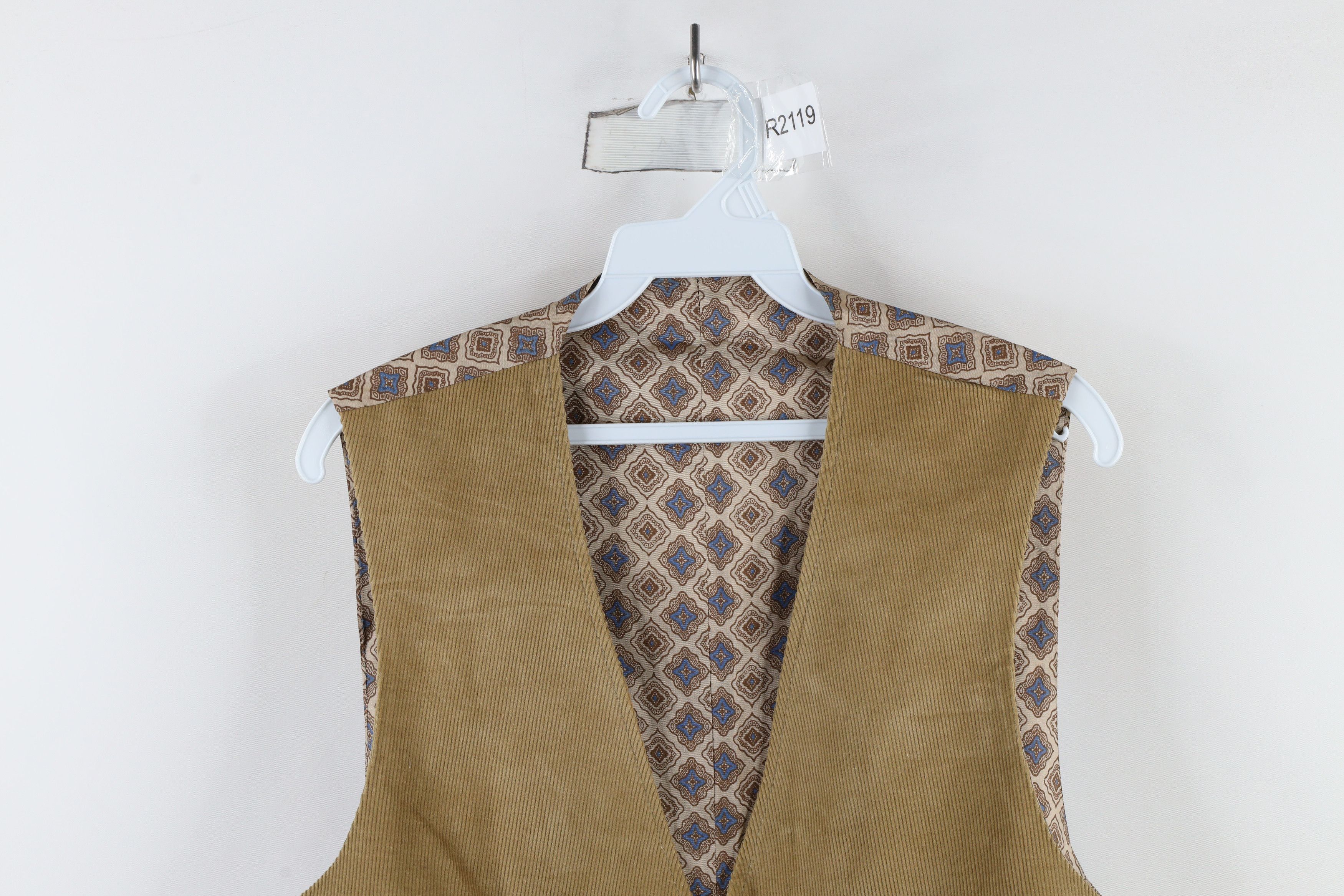 Vintage Vintage 60s 70s Streetwear Buckle Back Corduroy Vest Jacket Size US XL / EU 56 / 4 - 2 Thumbnail