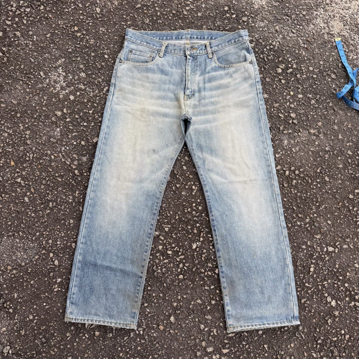 Japanese Brand Vintage Japanese Brand Faded Rusty Blue Denim Jean Pants Size US 35 - 1 Thumbnail