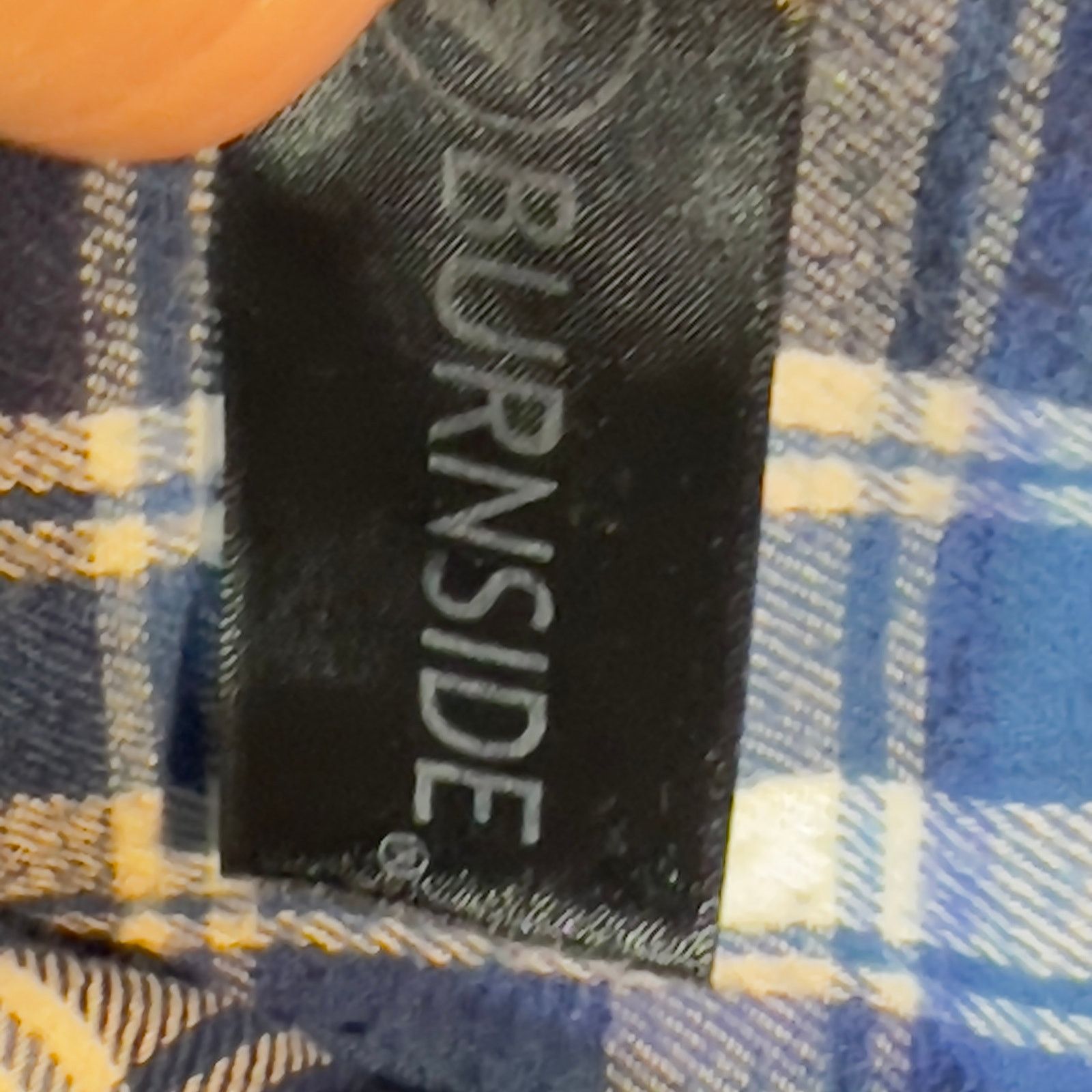 Burnside Burnside Flannel Shirt Mens Med Blue Plaid Barley's Backyard Size US M / EU 48-50 / 2 - 3 Thumbnail